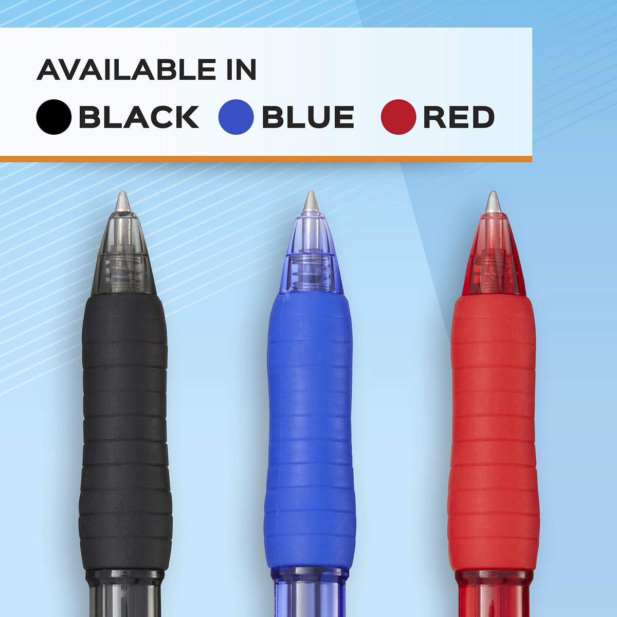 Paper Mate Gel Pen Profile Retractable Pen 0.7mm Blue 36 Count