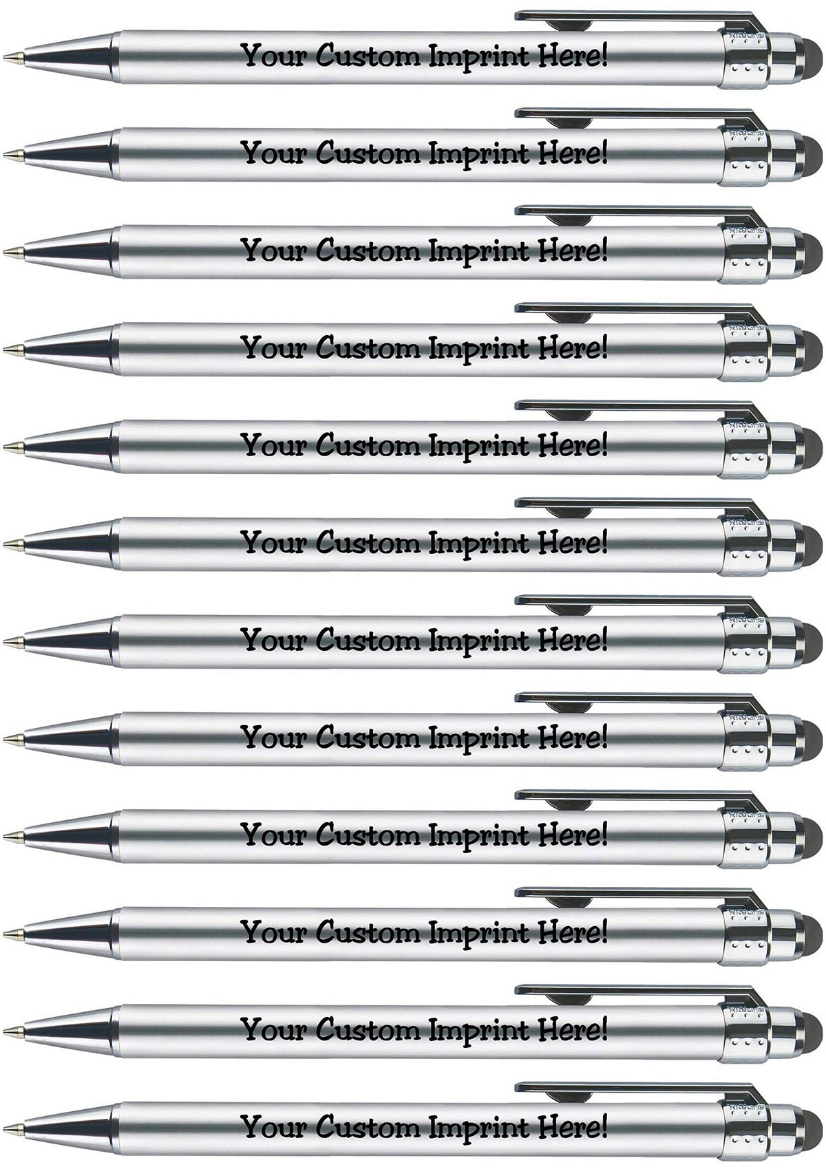Personalized Pens with Stylus Tip -Bright Vibes- Click action - Custom - Black writing - Printed