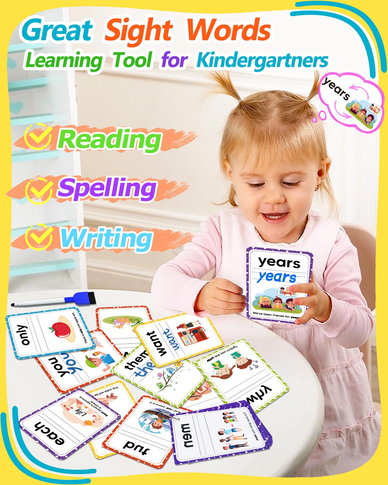 Sight Words Flash Cards Kindergarten, Kindergarten 1st Grade Workbooks