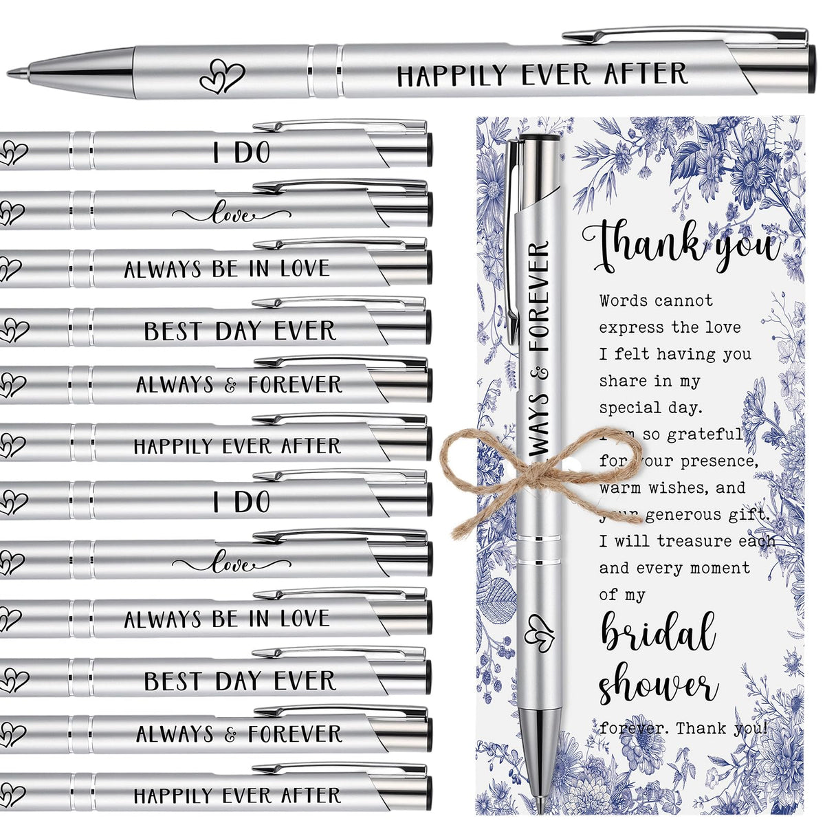 Chiisong 30 Sets Bridal Shower Favors for Guests, Blue Floral