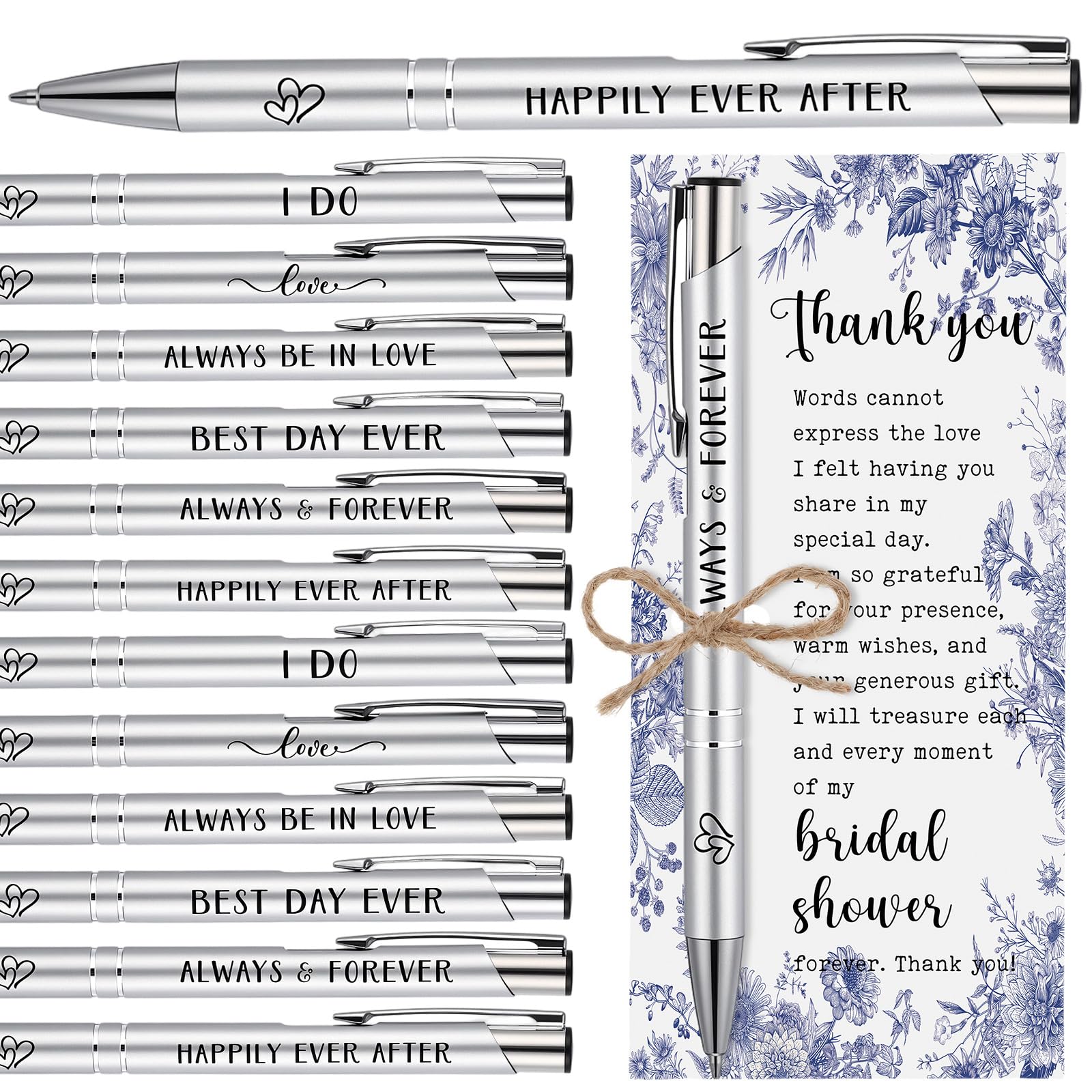 Chiisong 30 Sets Bridal Shower Favors for Guests, Blue Floral