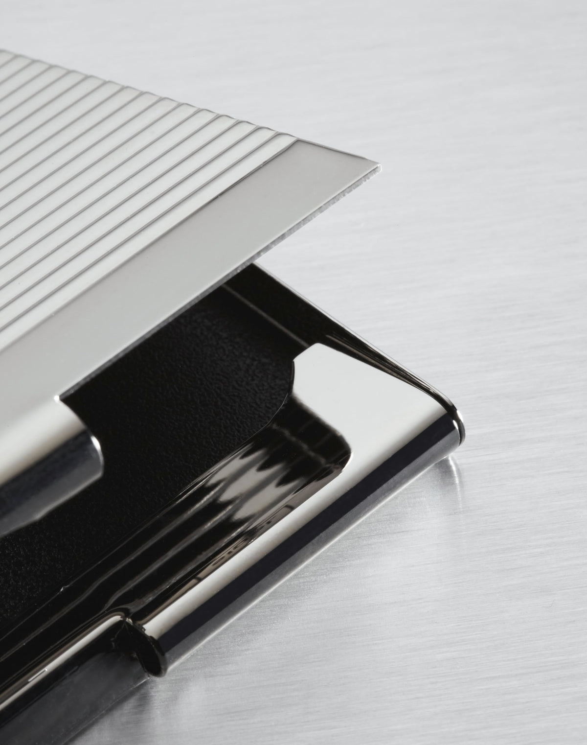 Sigel VZ130 Business Card Case, silver, shiny