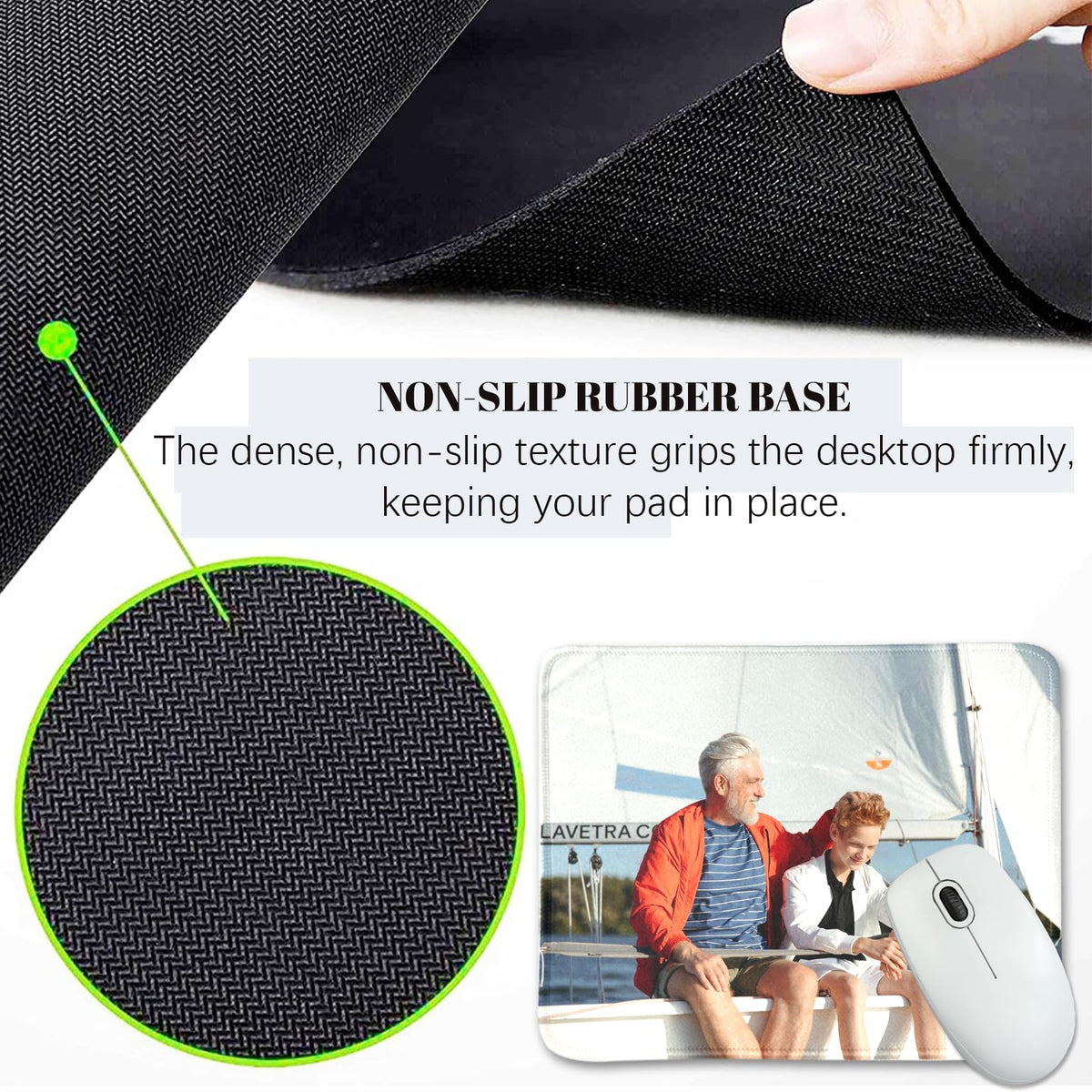 Custom Mouse Pad, Personalized Mouse Pad with Photo, Add Your Own Image/Text/Logo, Customized