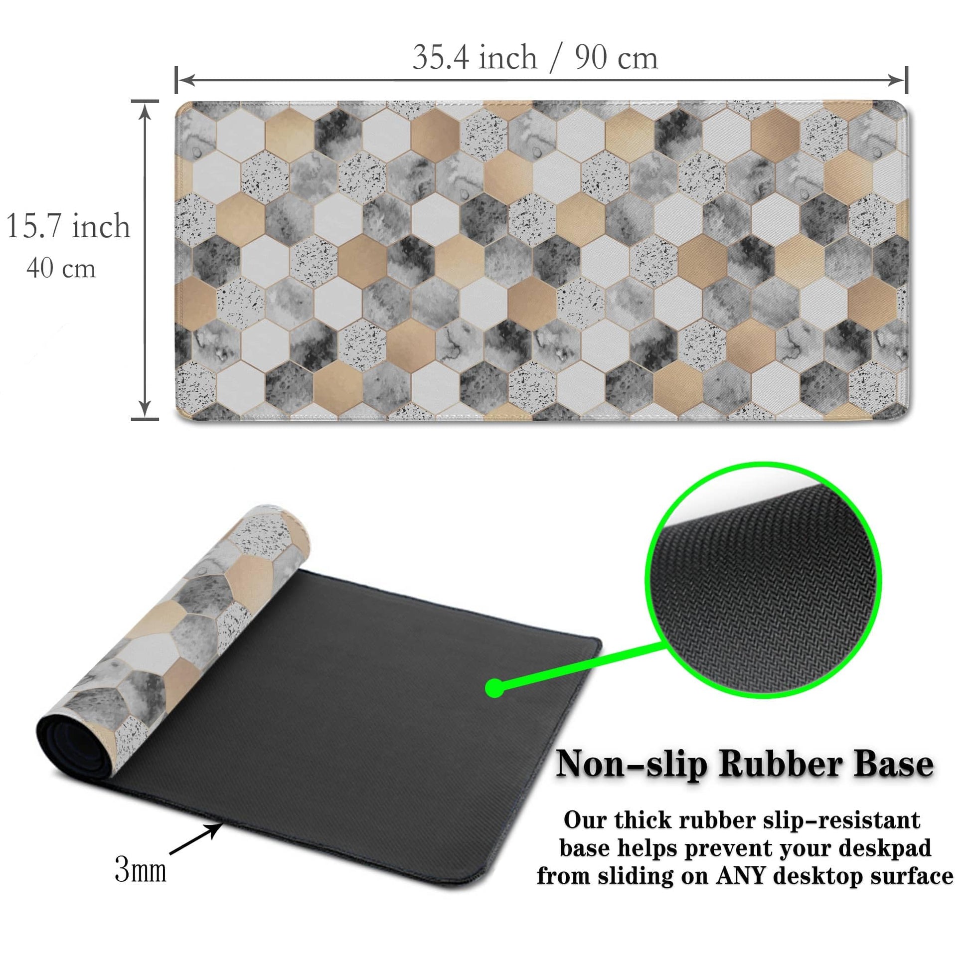 Samgula XXL Mouse Pad Desk Mat Large Gaming Mouse Pads Computer Mats 900X400 Mousepad Non-Slip