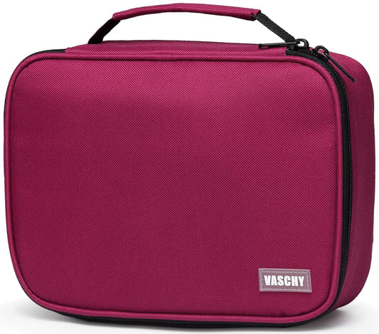 VASCHY Large Pencil Case, Art Color Pencils Pouch with Detachable Layers Multiple Zip Pockets for