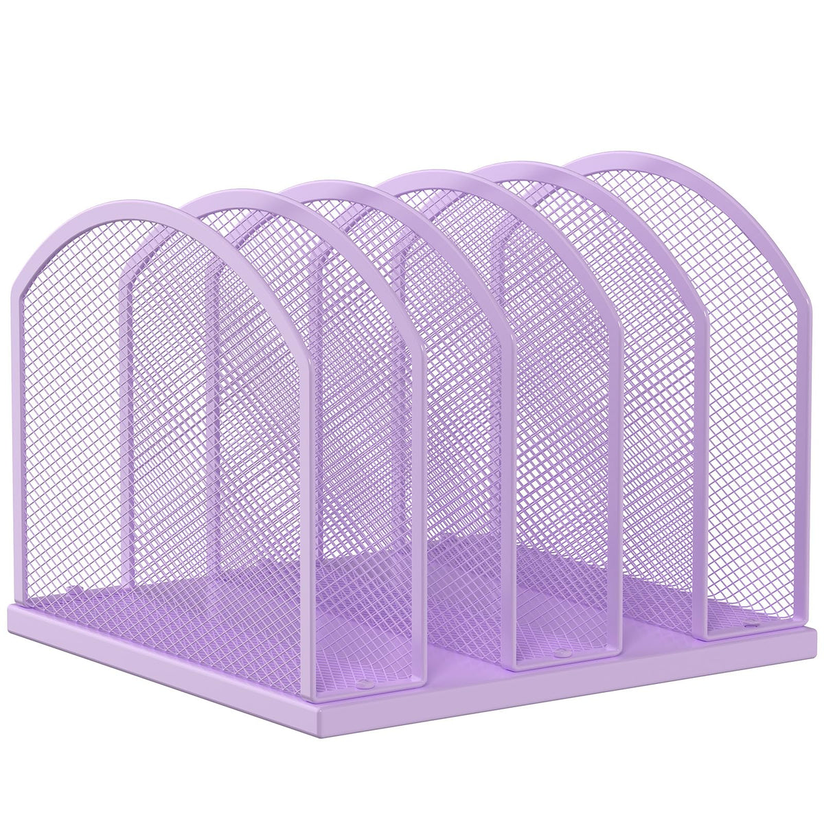 Gawerk 5-Section Vertical Desktop Organizer, 6-Section Mesh File Folder Stand Sorter for Office