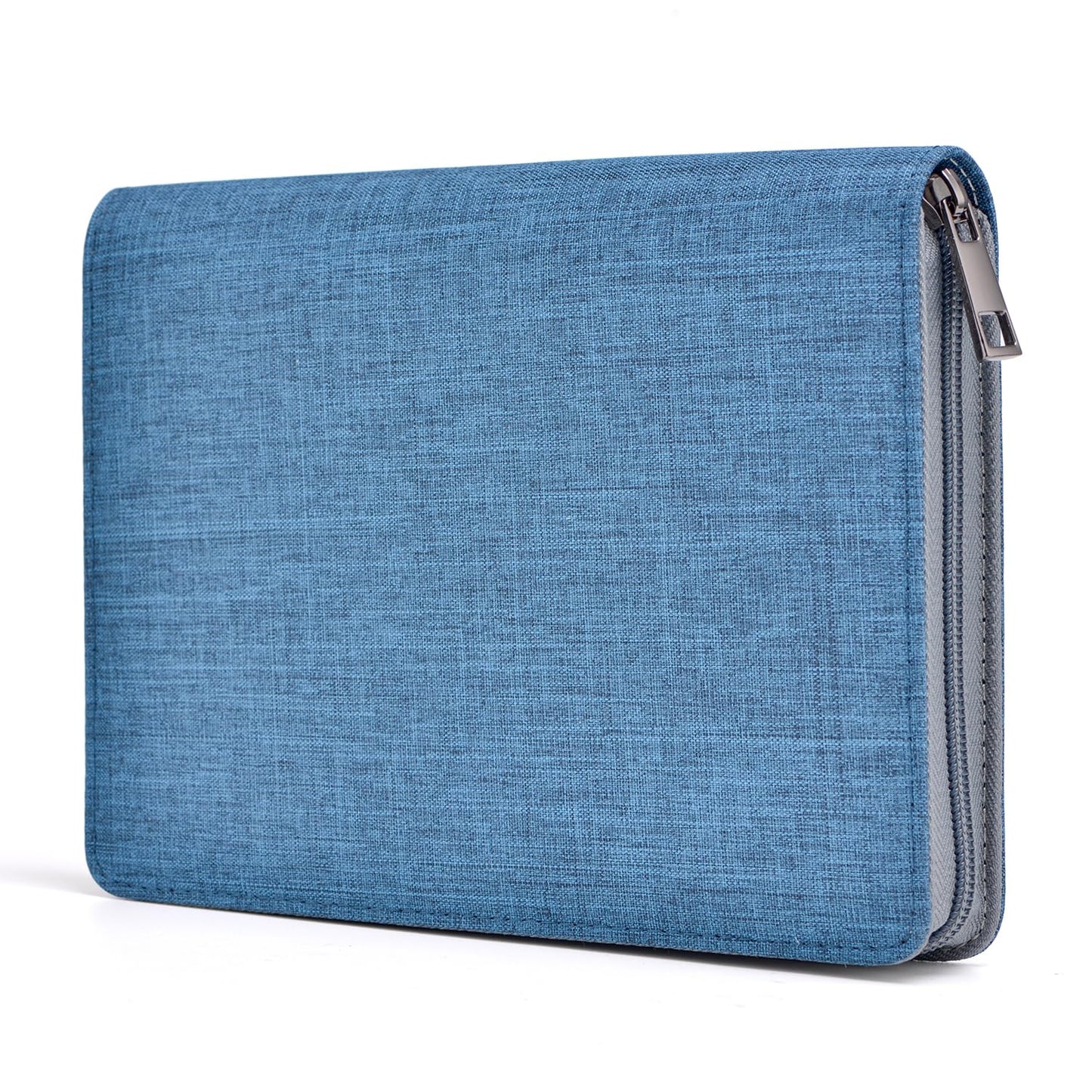 Asvine 12 Fountain Pen Case Blue Organizer Bag - Premium Waterproof Canvas Pen Display Holder