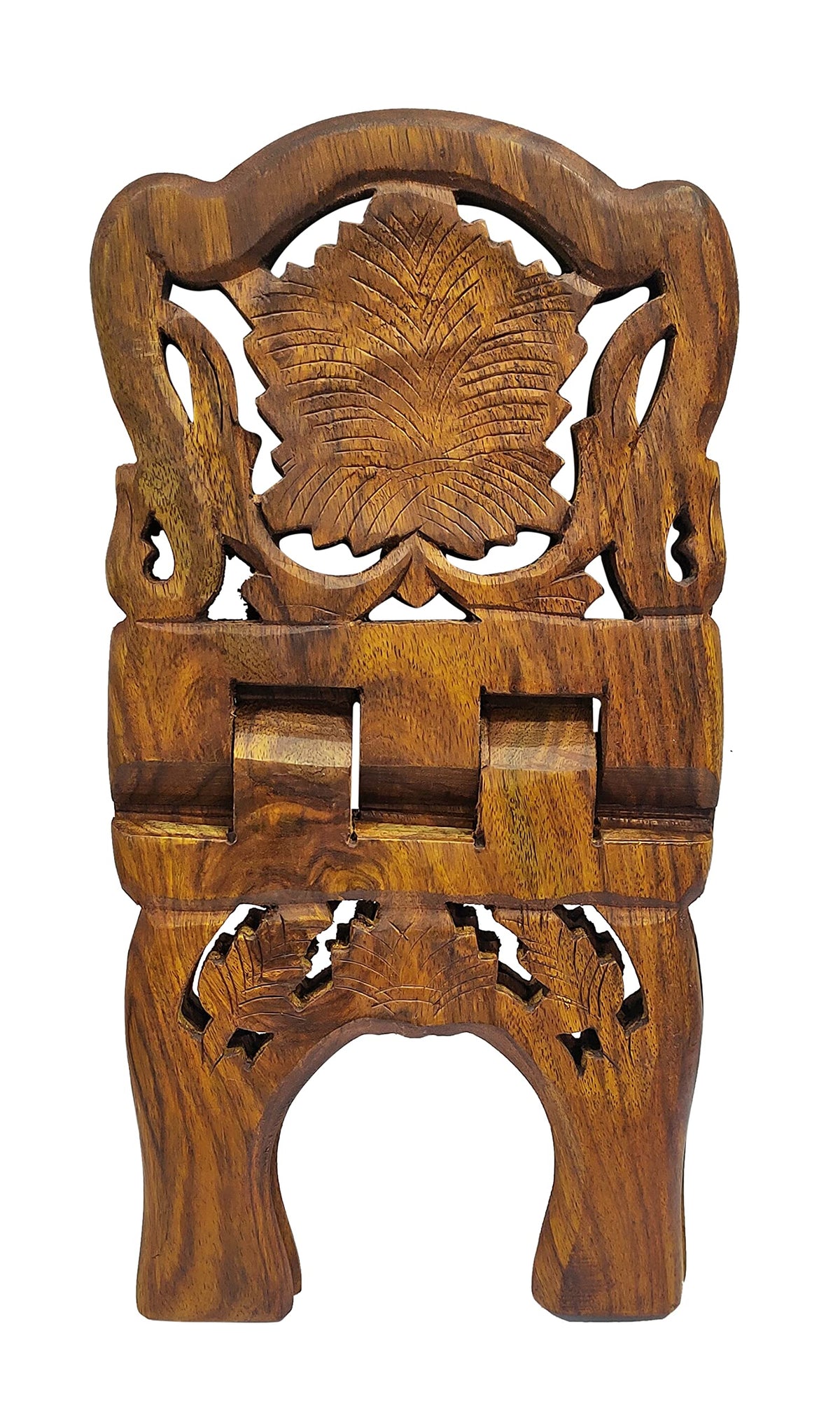 Craftsman 12 Inch Rahel Holy Book Stand for Pooja puja Gita Quran Bible Stand Holder. Folding