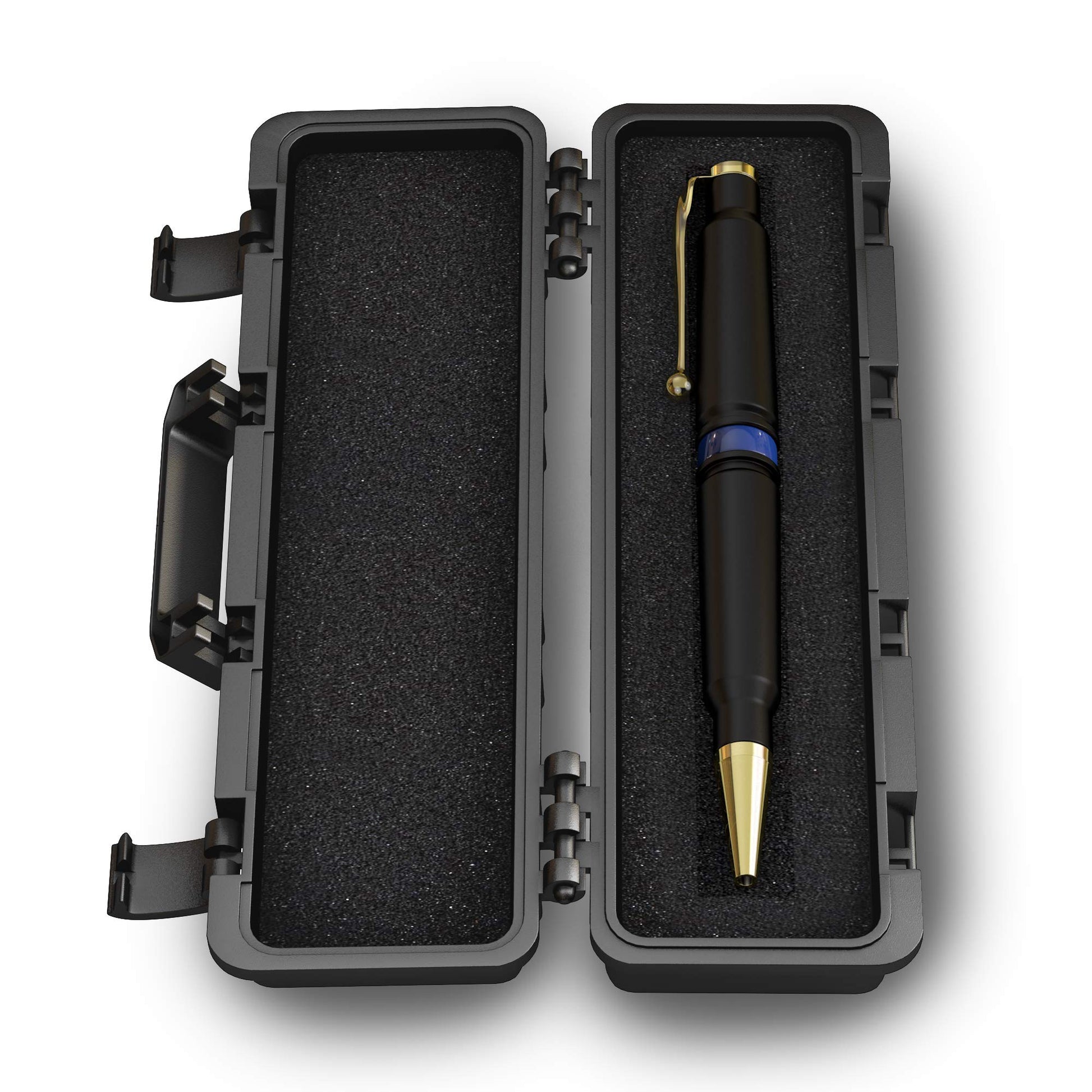 .308 Real Authentic Brass Casing Refillable Twist Pen - Tactical Gift Box - Thin Blue Line