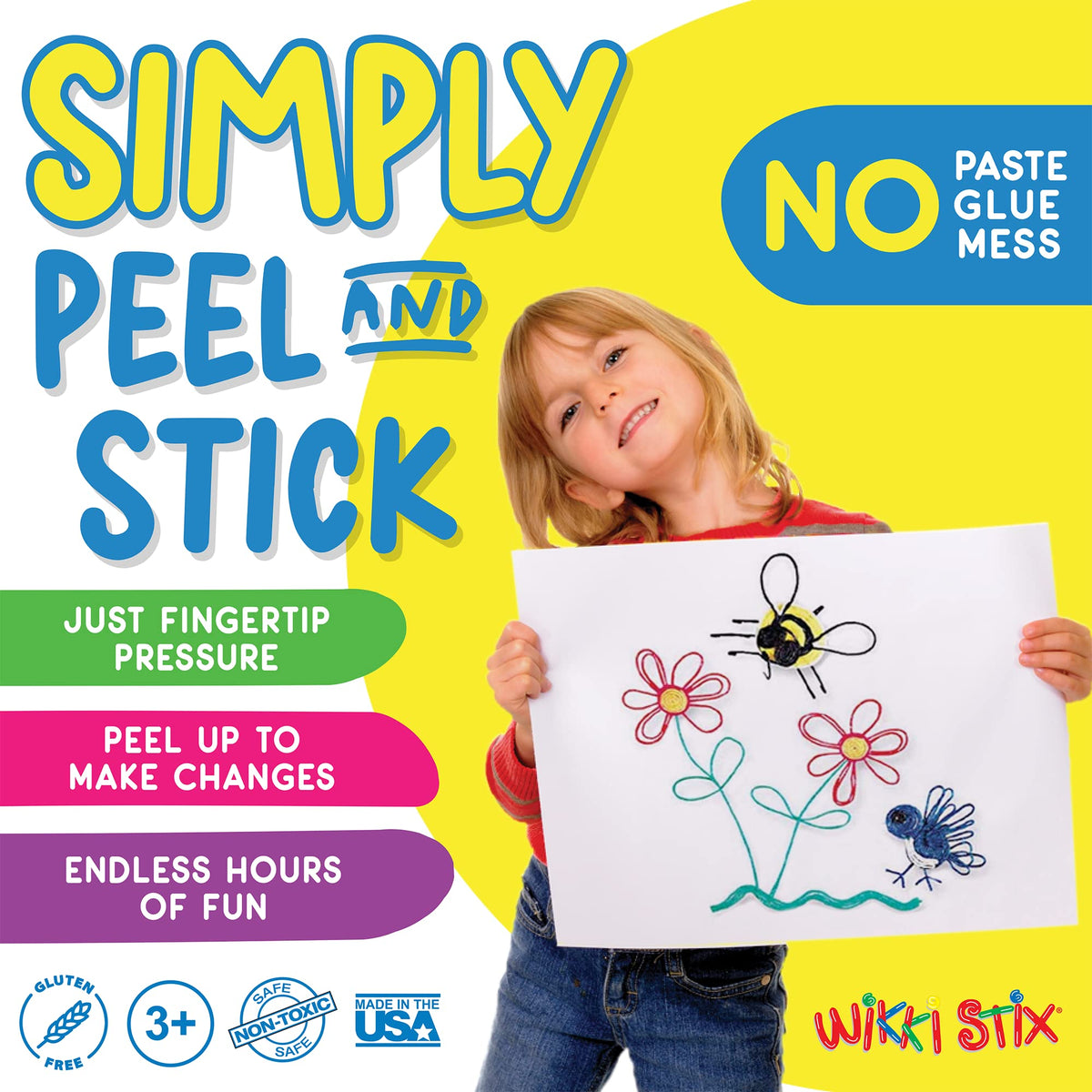 Wikki Stix Alphabet Cards Set – Hands-On ABC Letter Formation Learning Toy for Preschool &