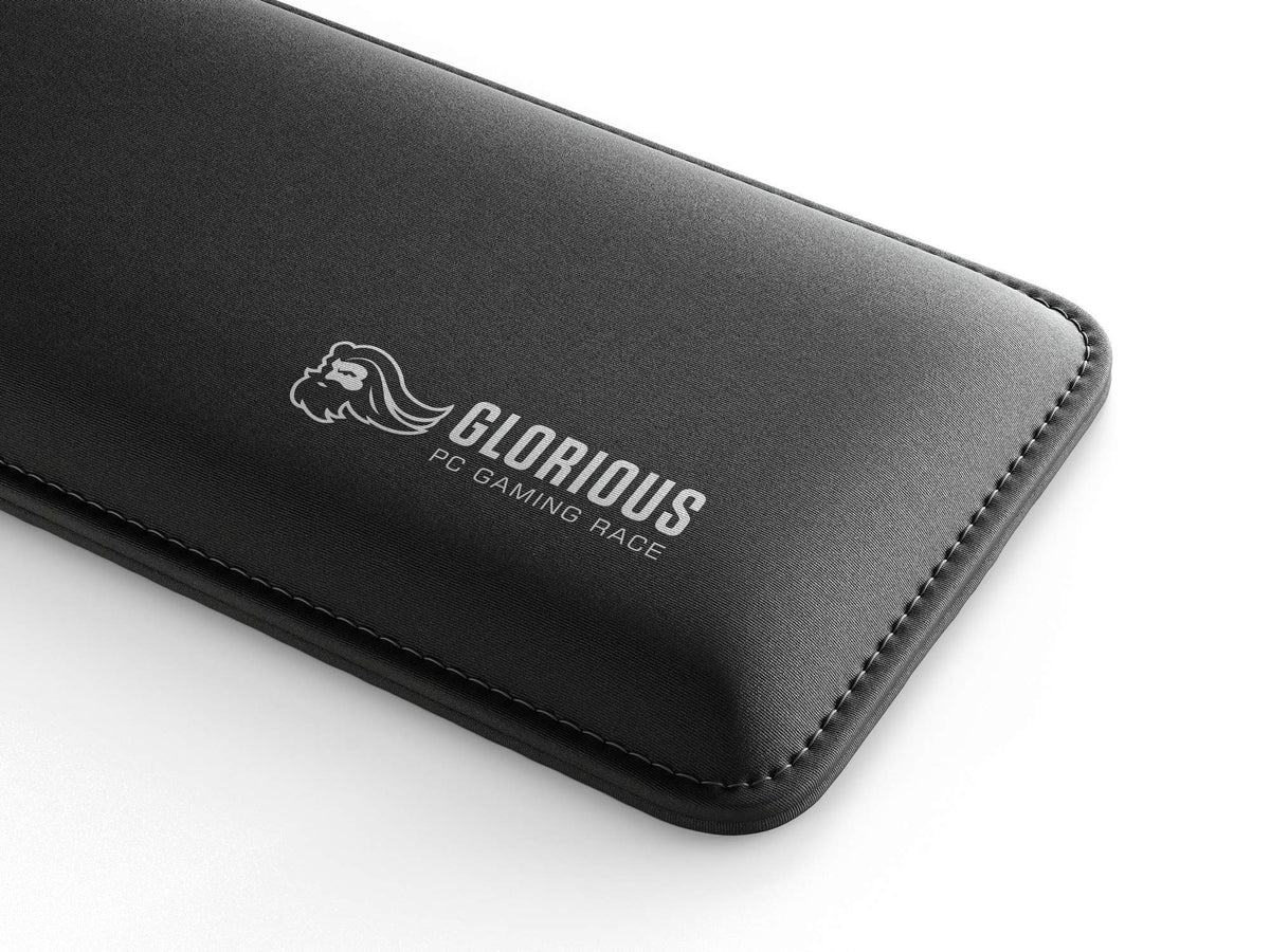 Glorious Gaming Wrist Pad/Rest - Slim TENKEYLESS - Black - Mechanical Keyboards,Stitched