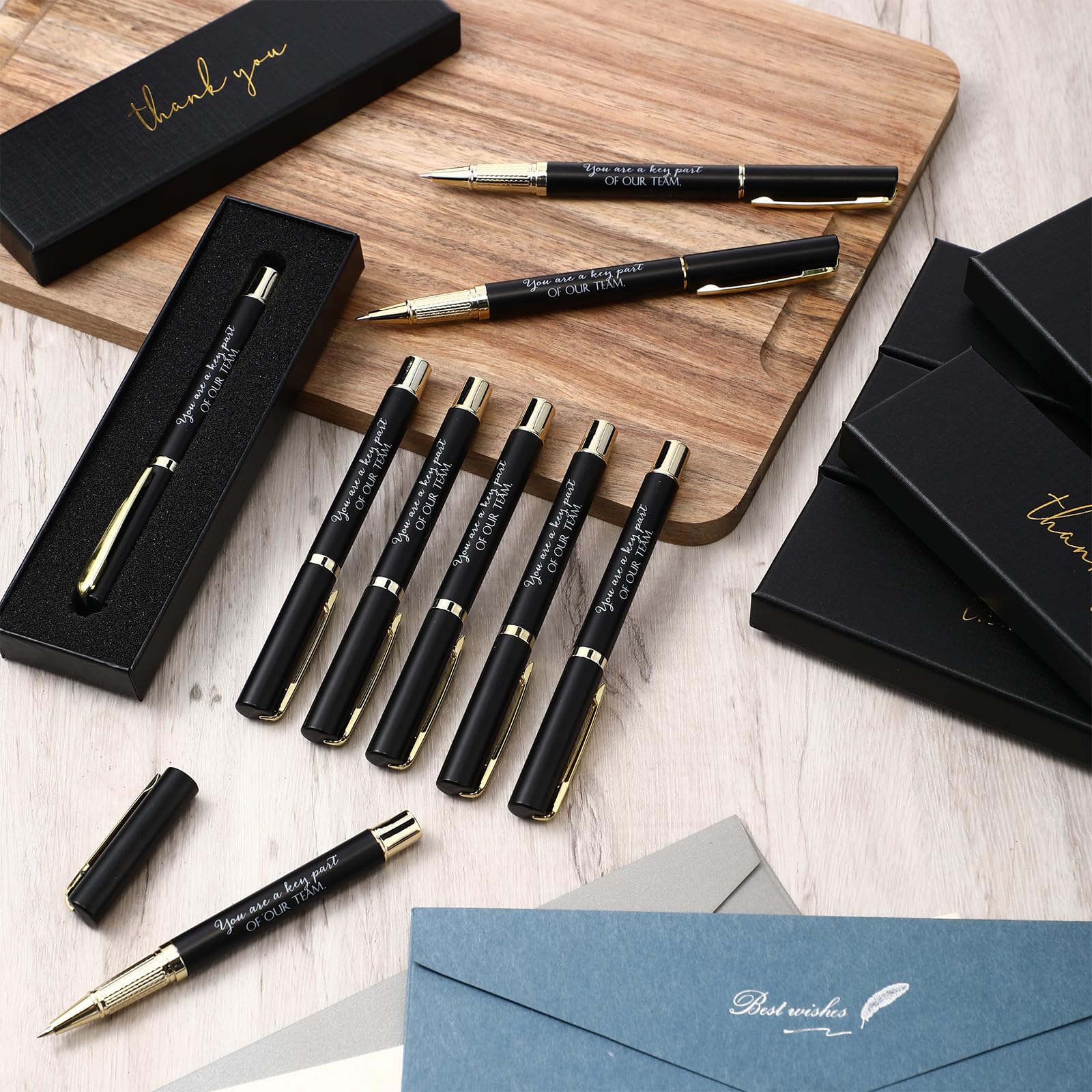 PerKoop 10 Sets Thank You Gifts, Appreciation Pens with Boxes for Men Women
