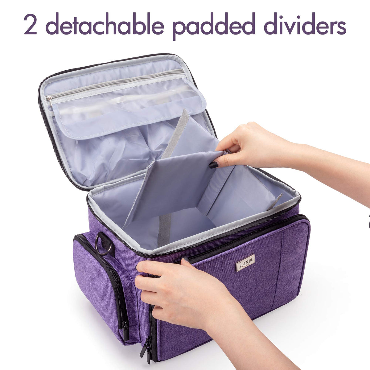 LUXJA Carrying Case Compatible with Cricut Joy and Easy Press Mini, Purple