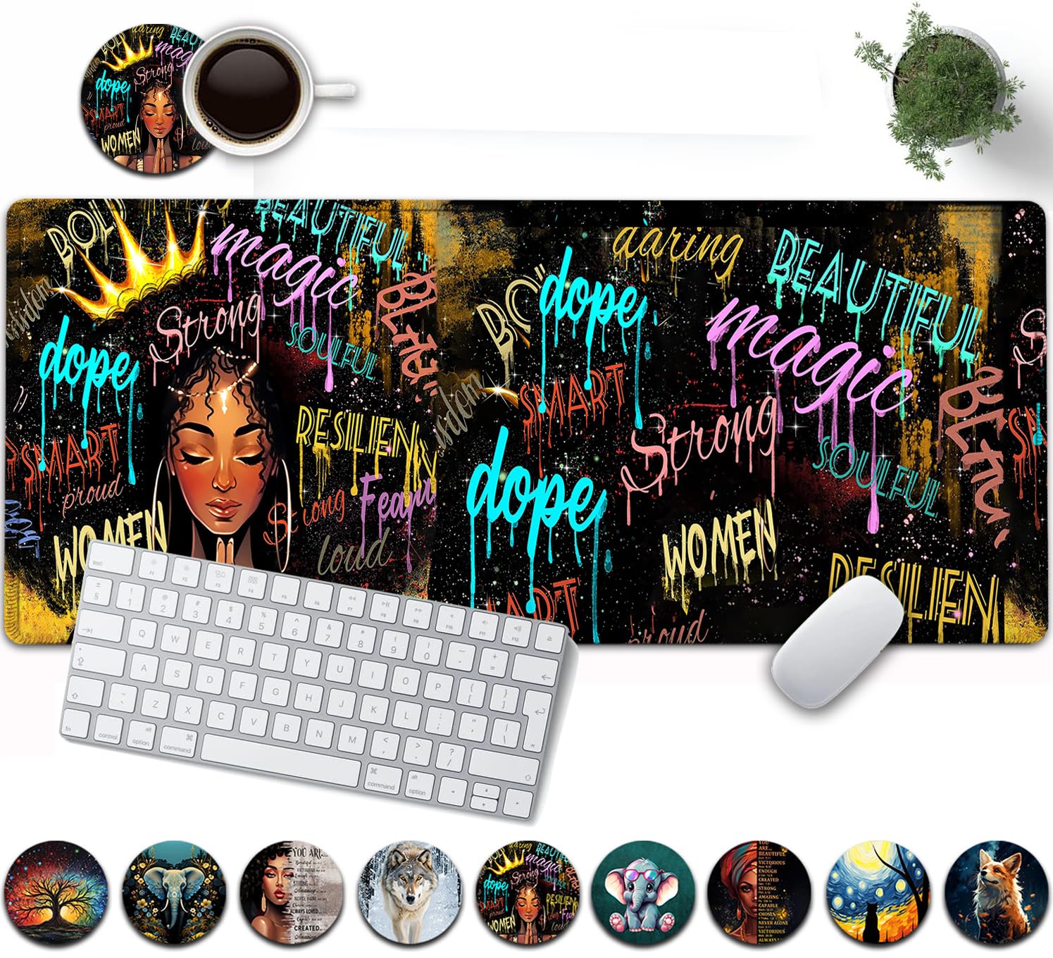 Large Mouse Pad, 31.5 x 11.8in Extended Gaming Mouse Pad with Stitched Edges,XXL Mousepad Protector