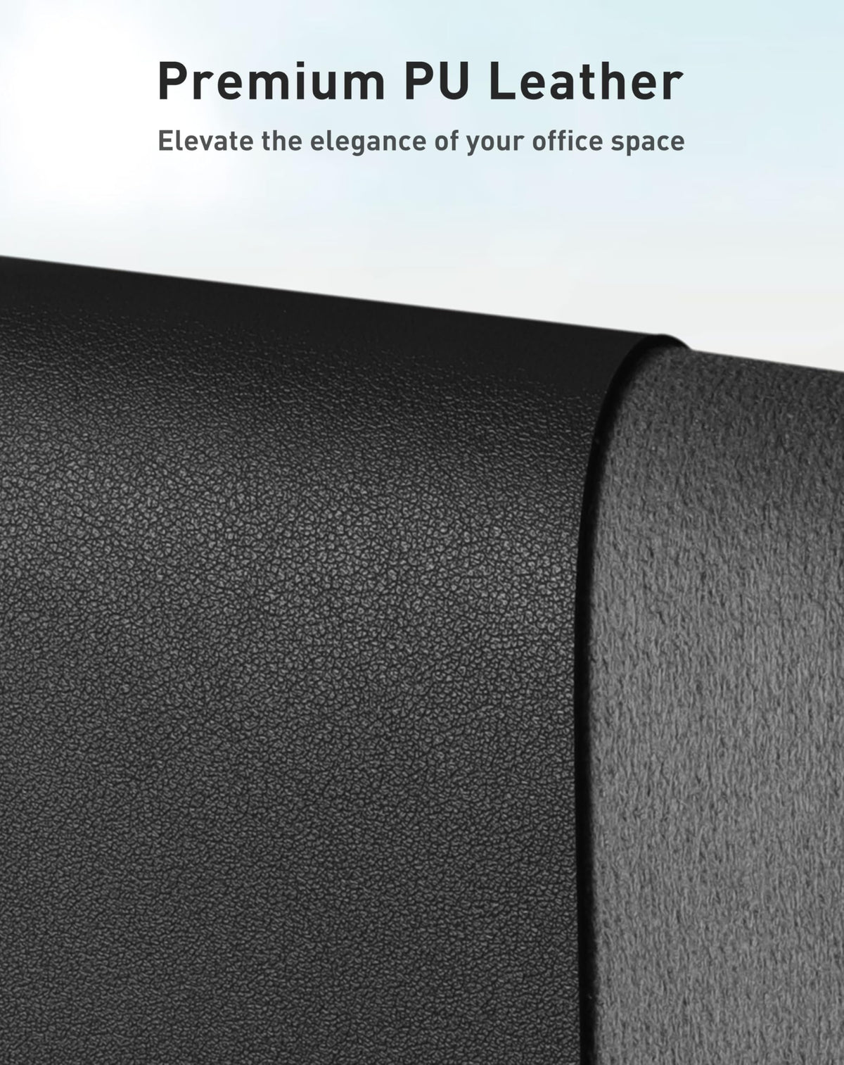 Aothia Faux Leather Desk Mat - Large Mouse Pad, Non-Slip PU Leather Blotter, Waterproof Writing