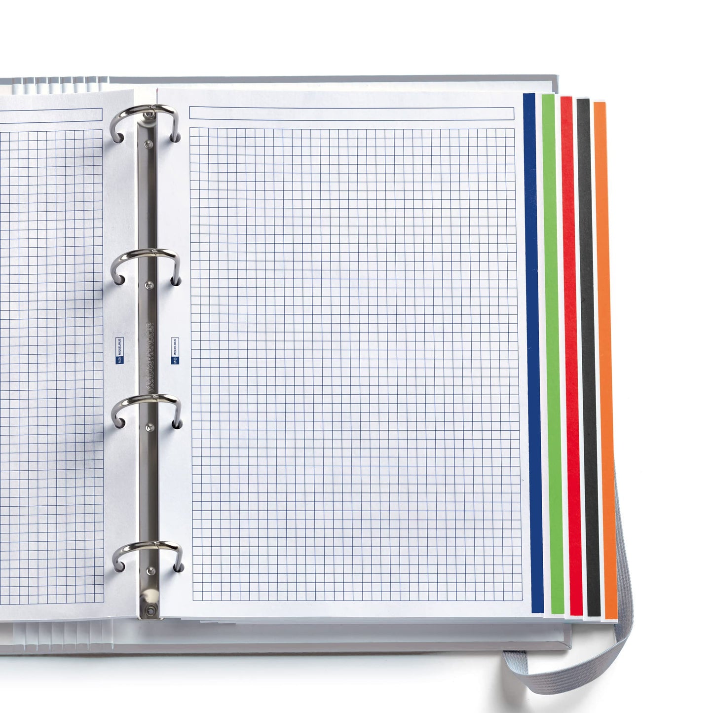 Miquelrius - Carpebloc A4 Emotions, 4 Ring Binder + Refill Squared Sheets, 90 g/m² Paper, Rubber