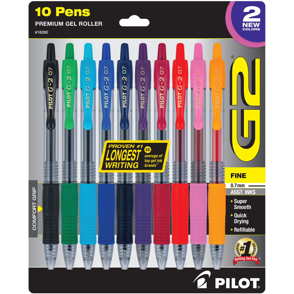 PILOT G2 Limited Edition Harmony Ink Collection Retractable Gel Pens, 0.7mm Fine Point, Gel Pen