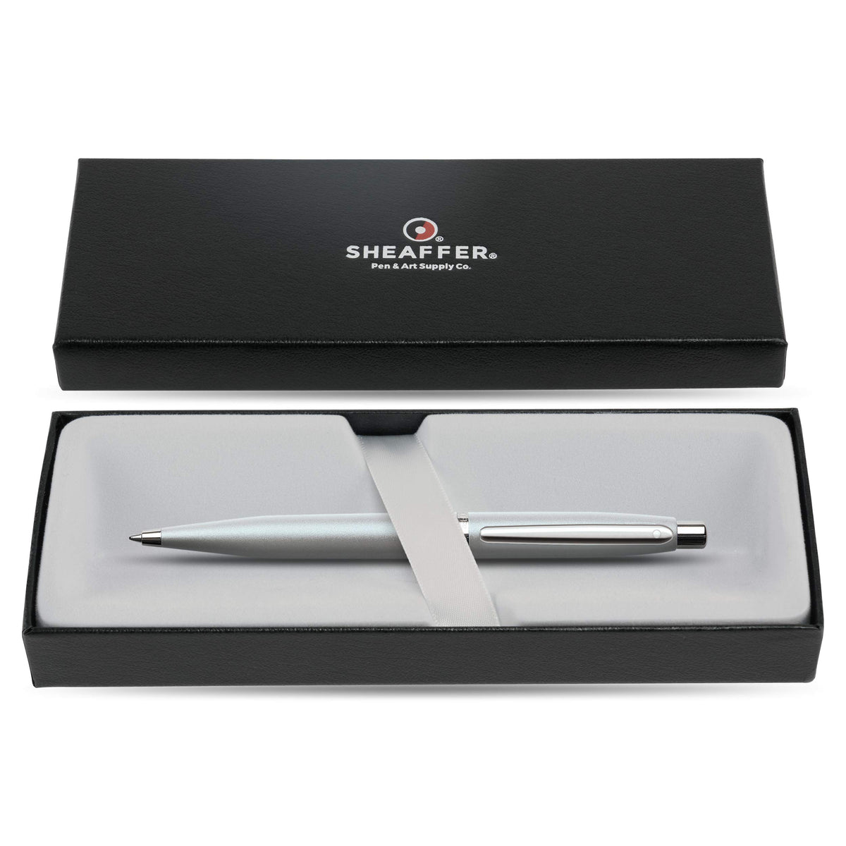 Sheaffer VFM Strobe Silver Ballpoint Pen with Chrome Trim