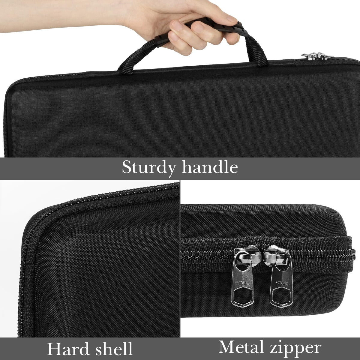 Linkidea Hard Travel Case for Compact 90%-96% Keyboard, Computer 100 Key Wireless/Wired Keyboard