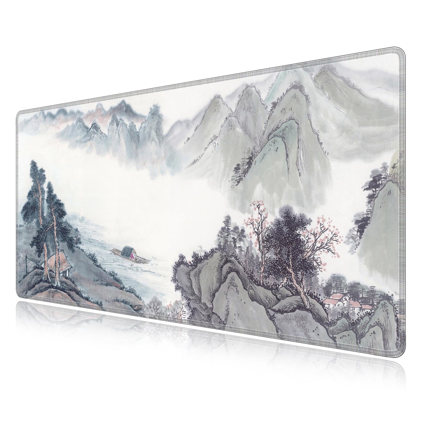 LL-COEUR XXL Landscape Gaming Mouse Pad Computer Keyboard Mat Office Desk Pad (Landscape 1, 47.2" x