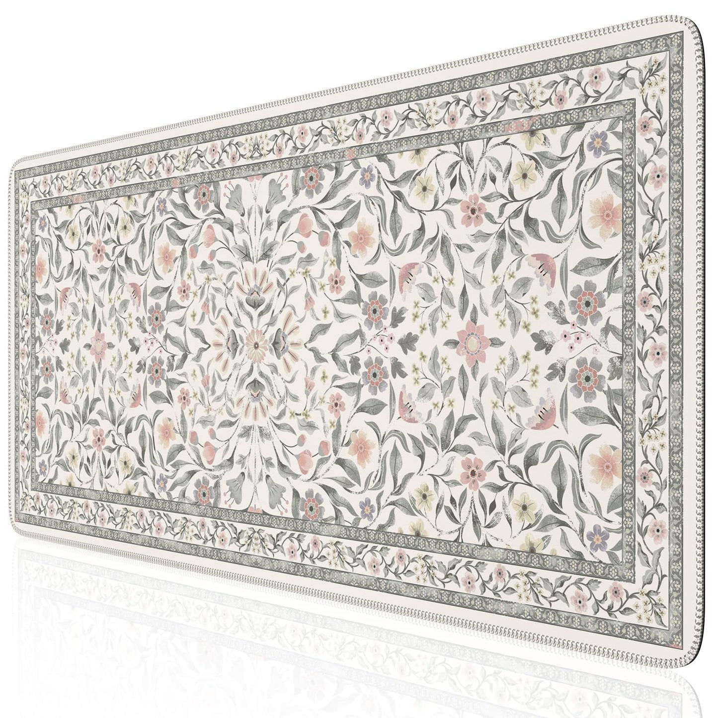 iLeadon Grey Cute Desk Mat for Keyboard and Mouse,Large Mouese Pad