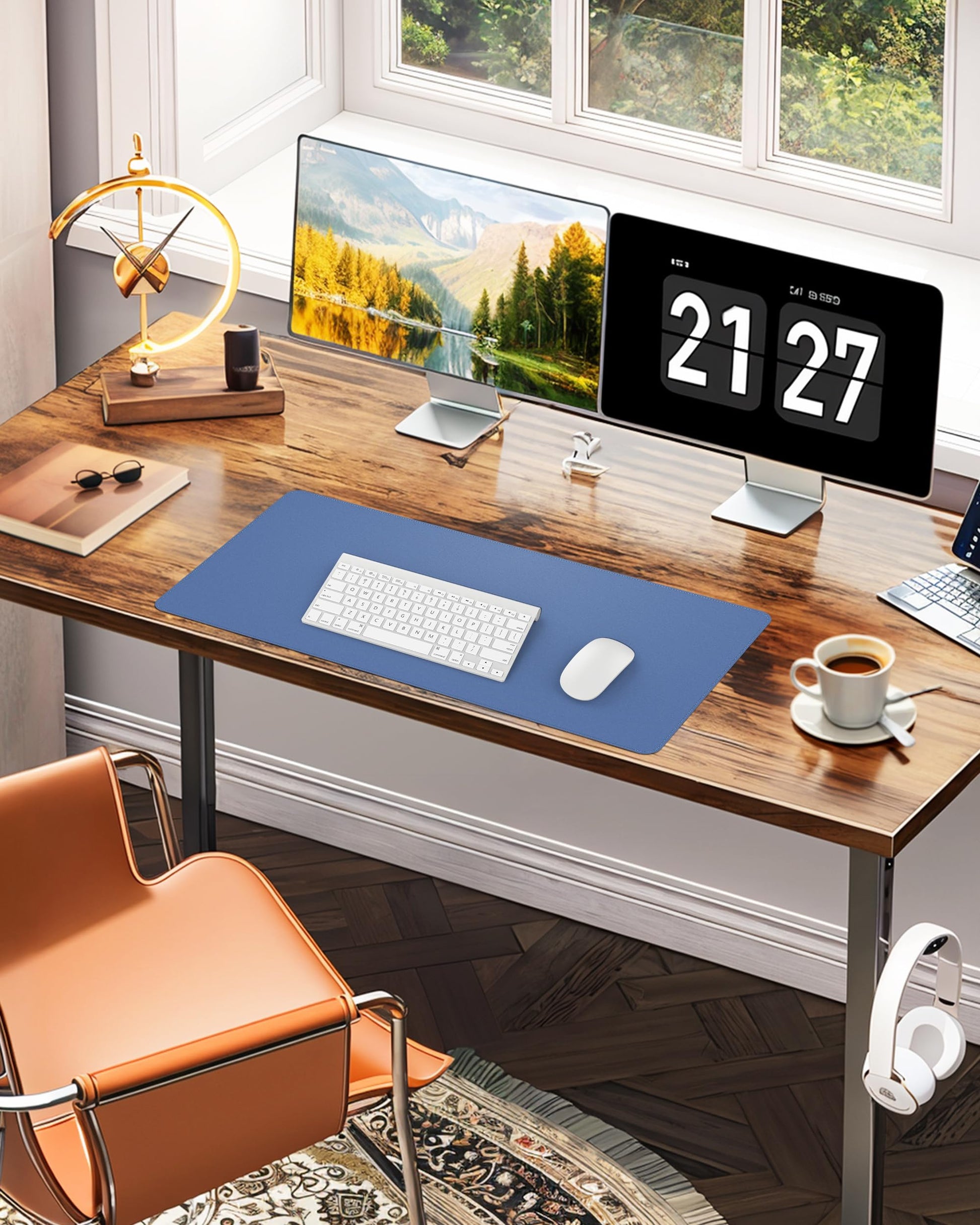 Desk Pad Mat - Leather Desk Pad Protector for Office and Home - Desk Organization and Accessories