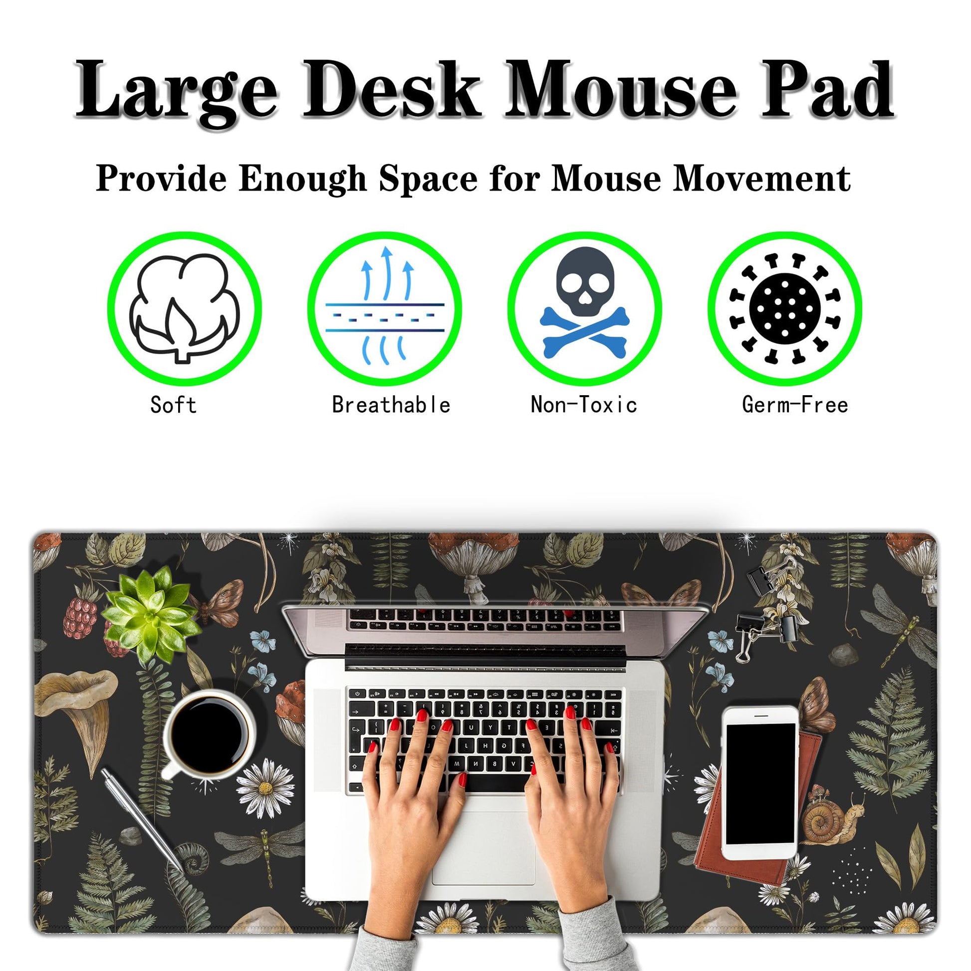 Samgula Office Desk Mat Desktop Pad Extra Large Mouse Pad Gaming Mousepad Mousepads XXL Non-Slip