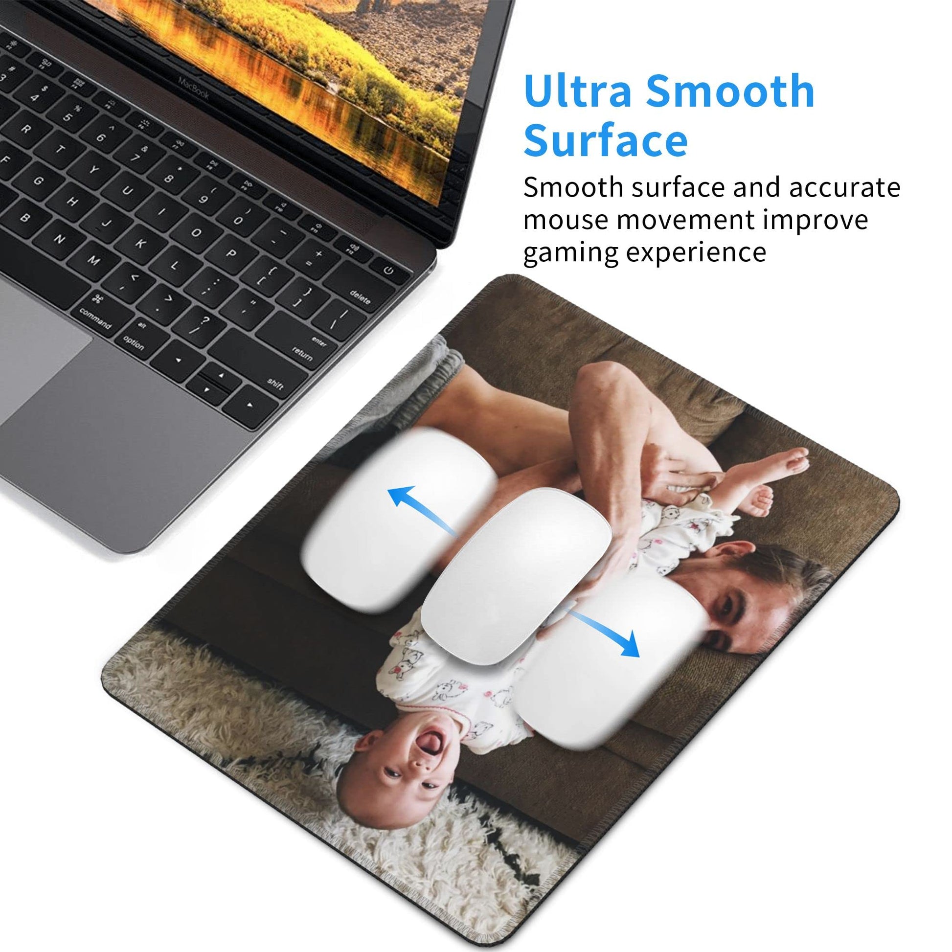 Custom Mouse Pad Personalized Photo Moues Pad with Your Image/Text for Office Gaming Computer Desk