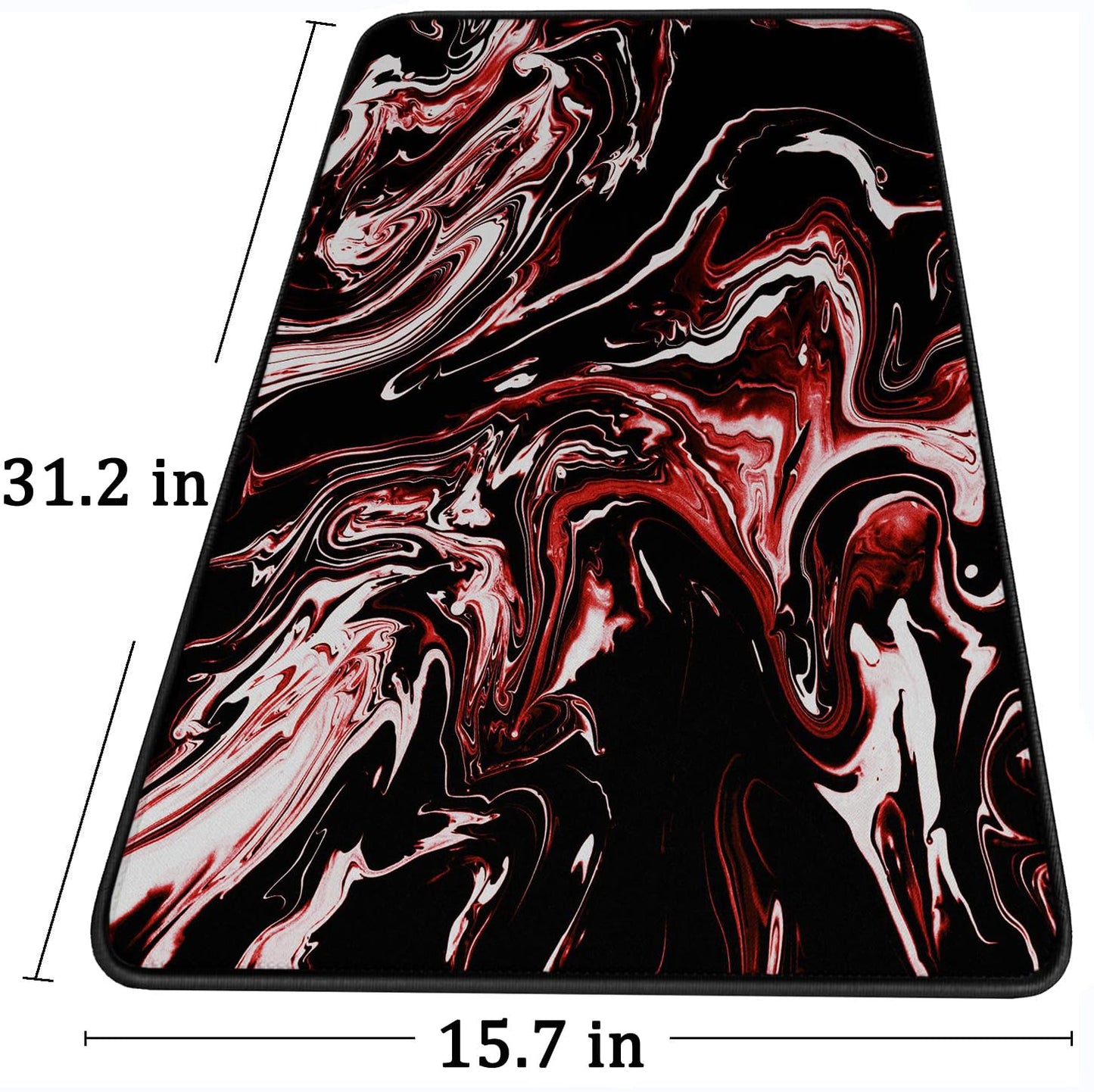Large Extended Mouse Pad with Stitched Edges Waterproof 31.5X15.7In