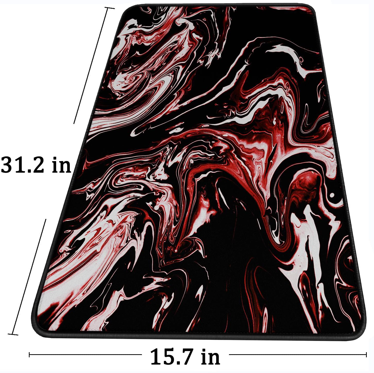 Large Extended Mouse Pad with Stitched Edges Waterproof 31.5X15.7In