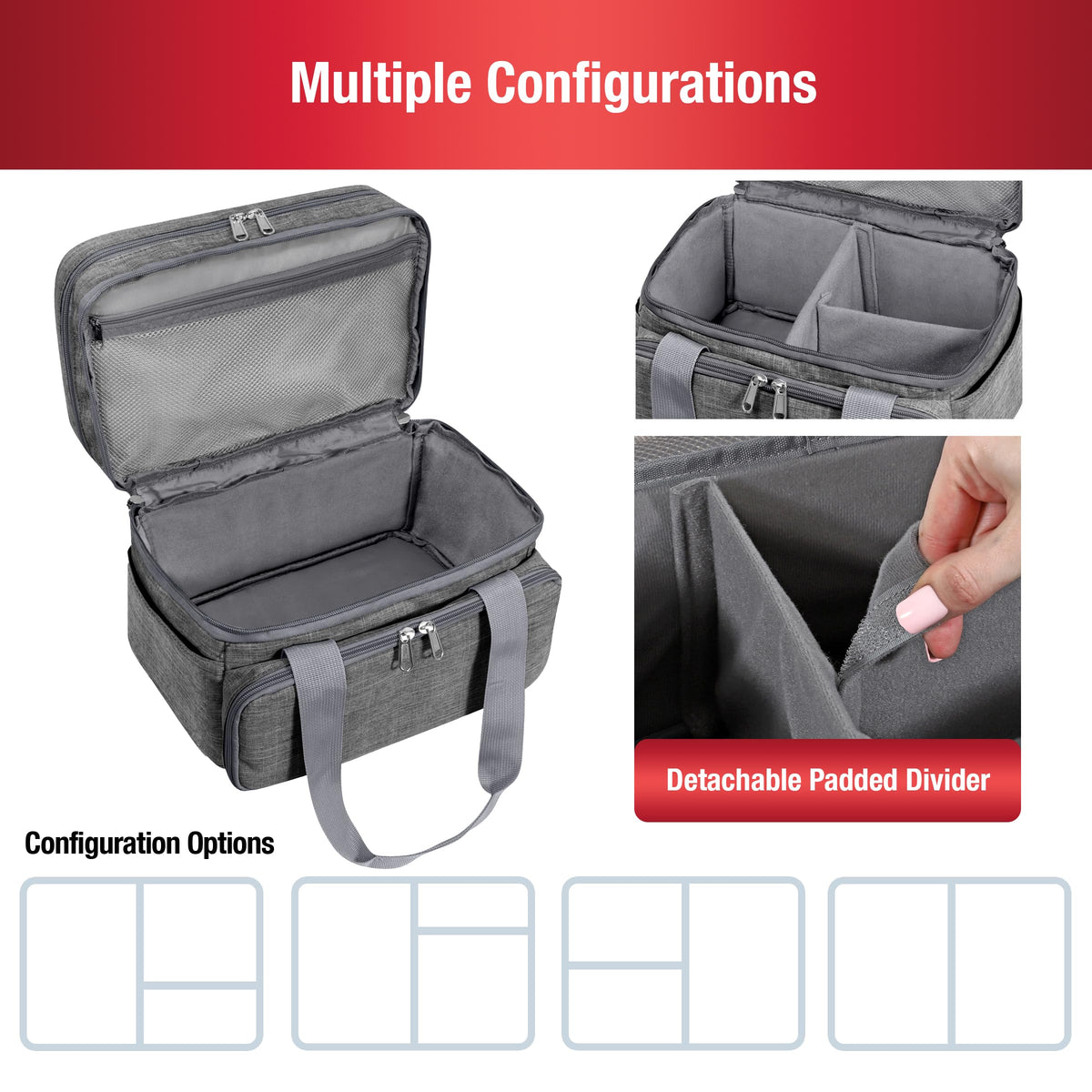 SINGER Sewing Accessories Organizer (Bag Only) – Double Layer Portable Sewing Storage Bag | 2
