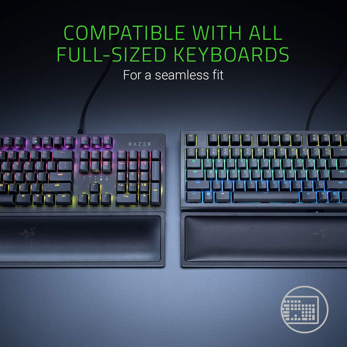 Razer Ergonomic Wrist Rest Pro for Full-Sized Keyboards, Black