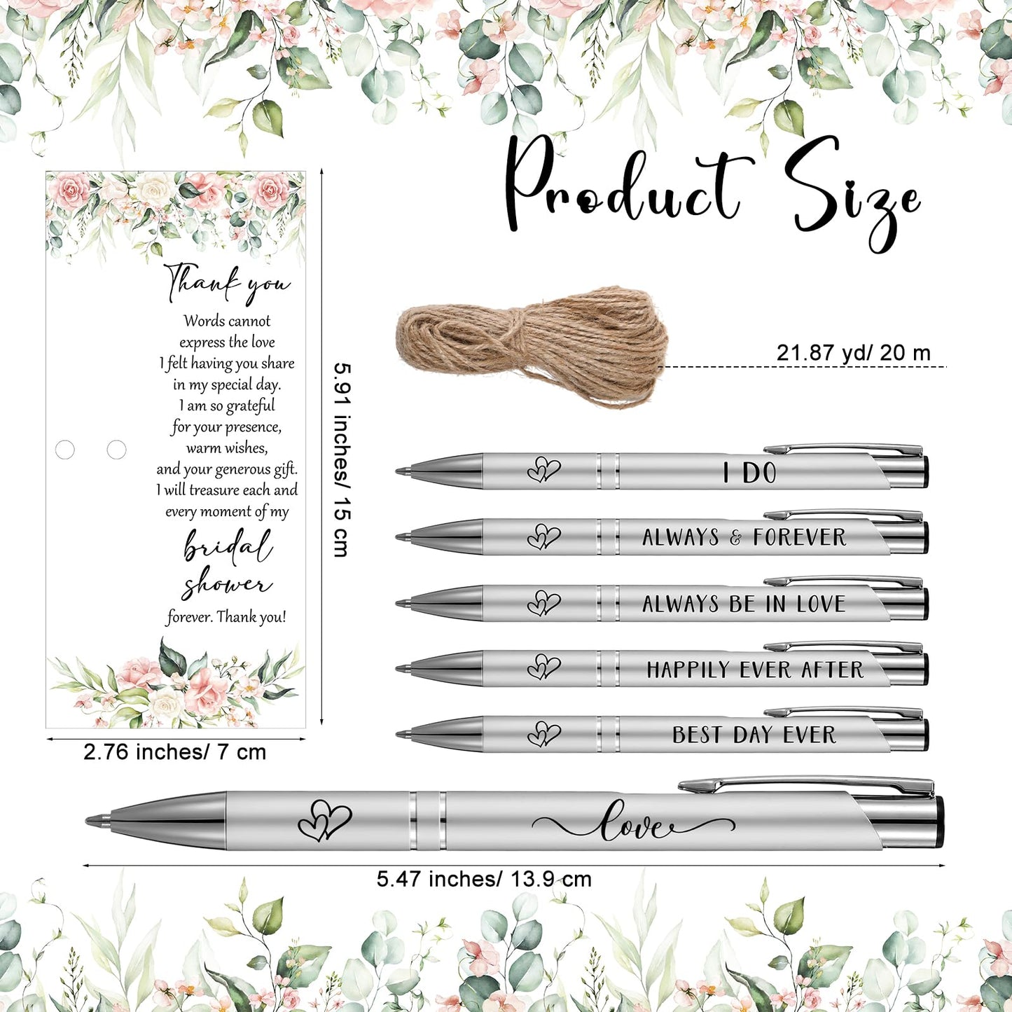 Chiisong 30 Sets Bridal Shower Favors for Guests, Floral
