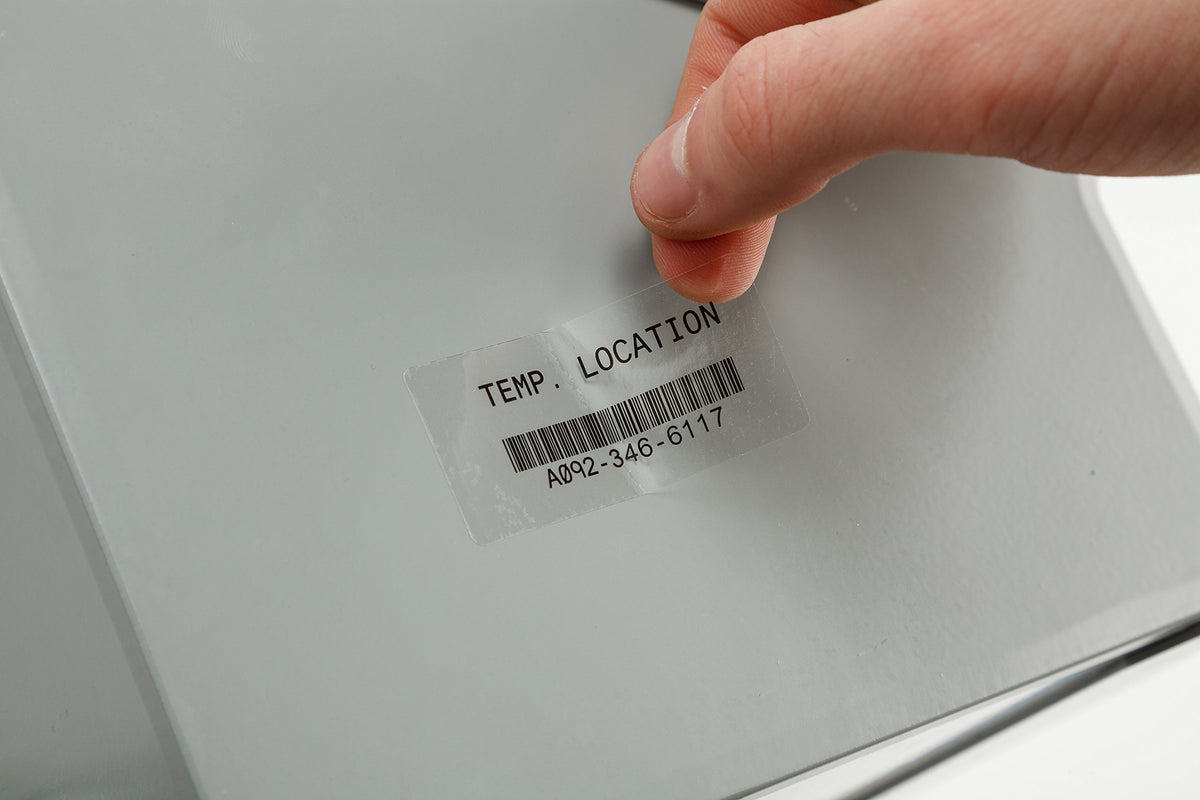 Brady Authentic (M21-500-430) Clear Harsh Environment Polyester Label for Lab, Asset Tracking