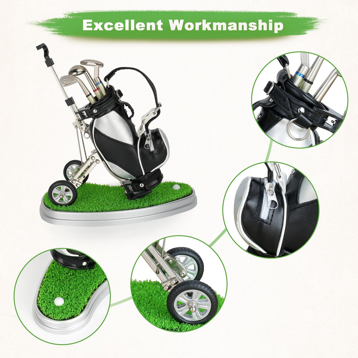 10L0L Golf Pen Holder Golf Club Pens Gift Set Race Souvenirs Unique Gifts for Golfer Fans Coworker