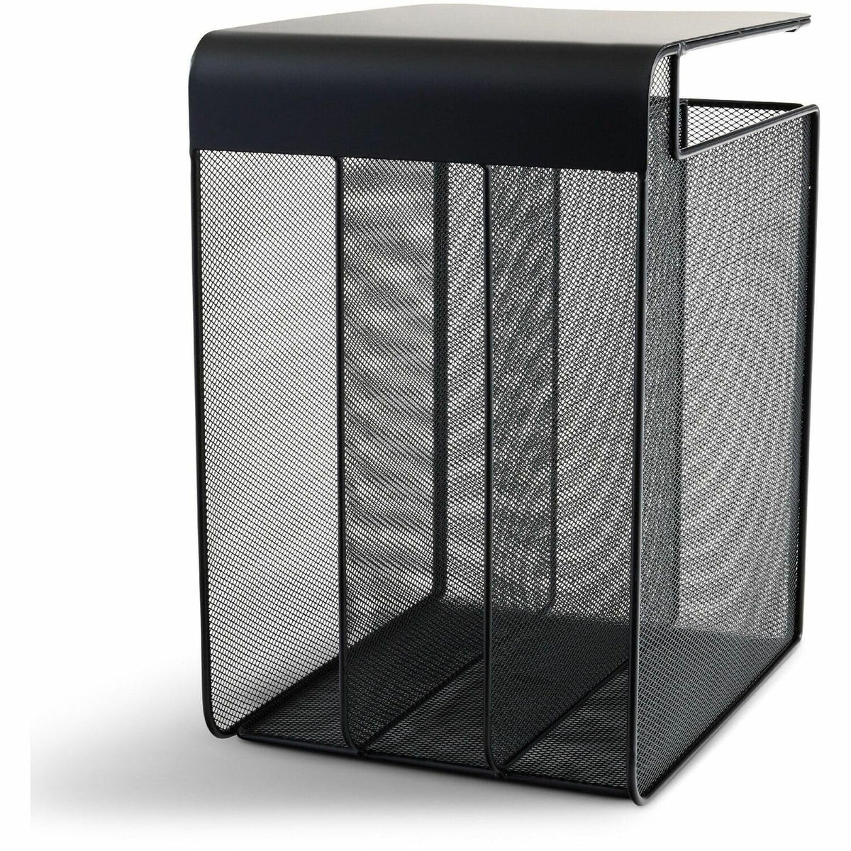 Safco Onyx Hanging Desktop Organizer with 3 Vertical Trays, Under-Desk Storage