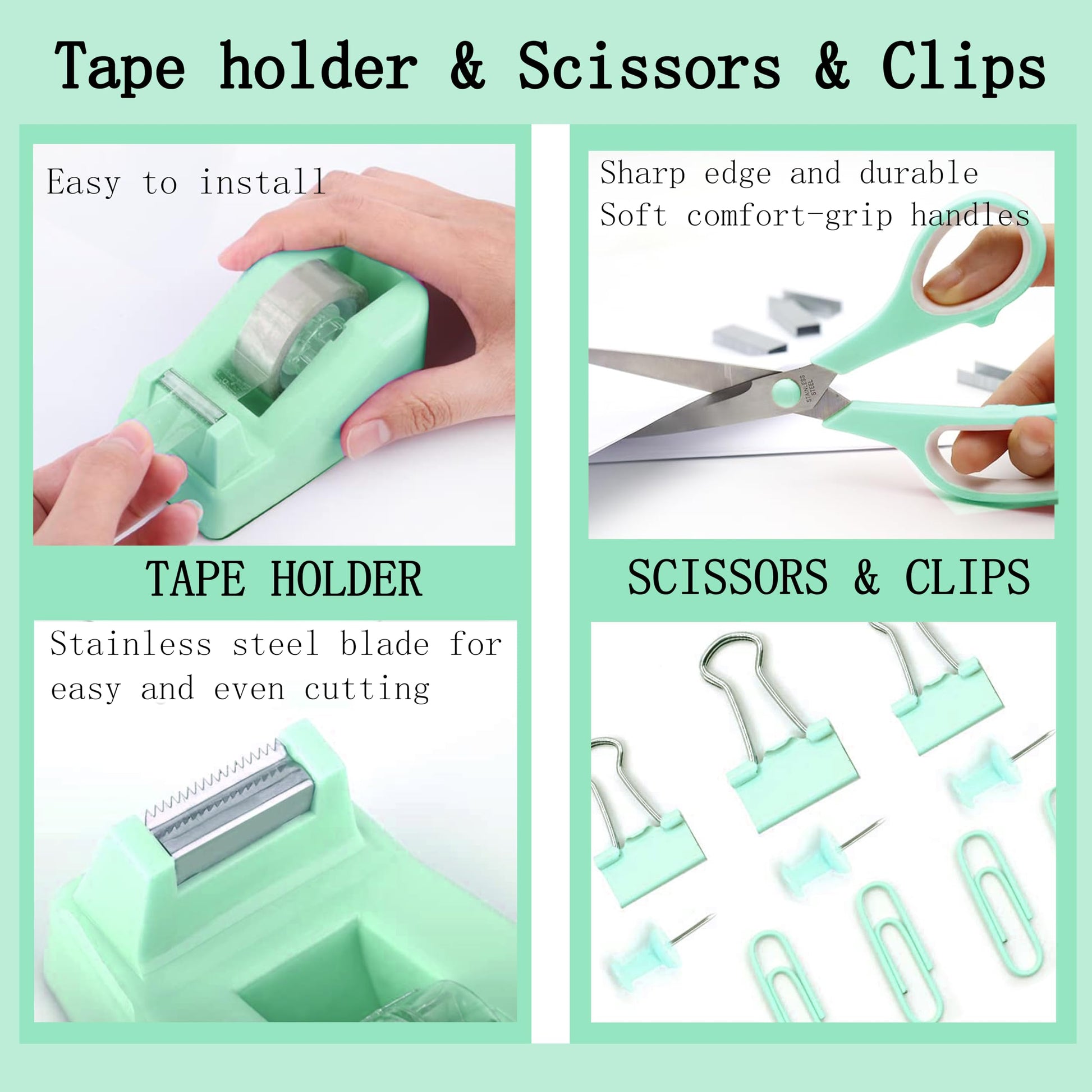 Scindaly Office Desk Accessories 12-Piece & Desk Organizers and Accessories