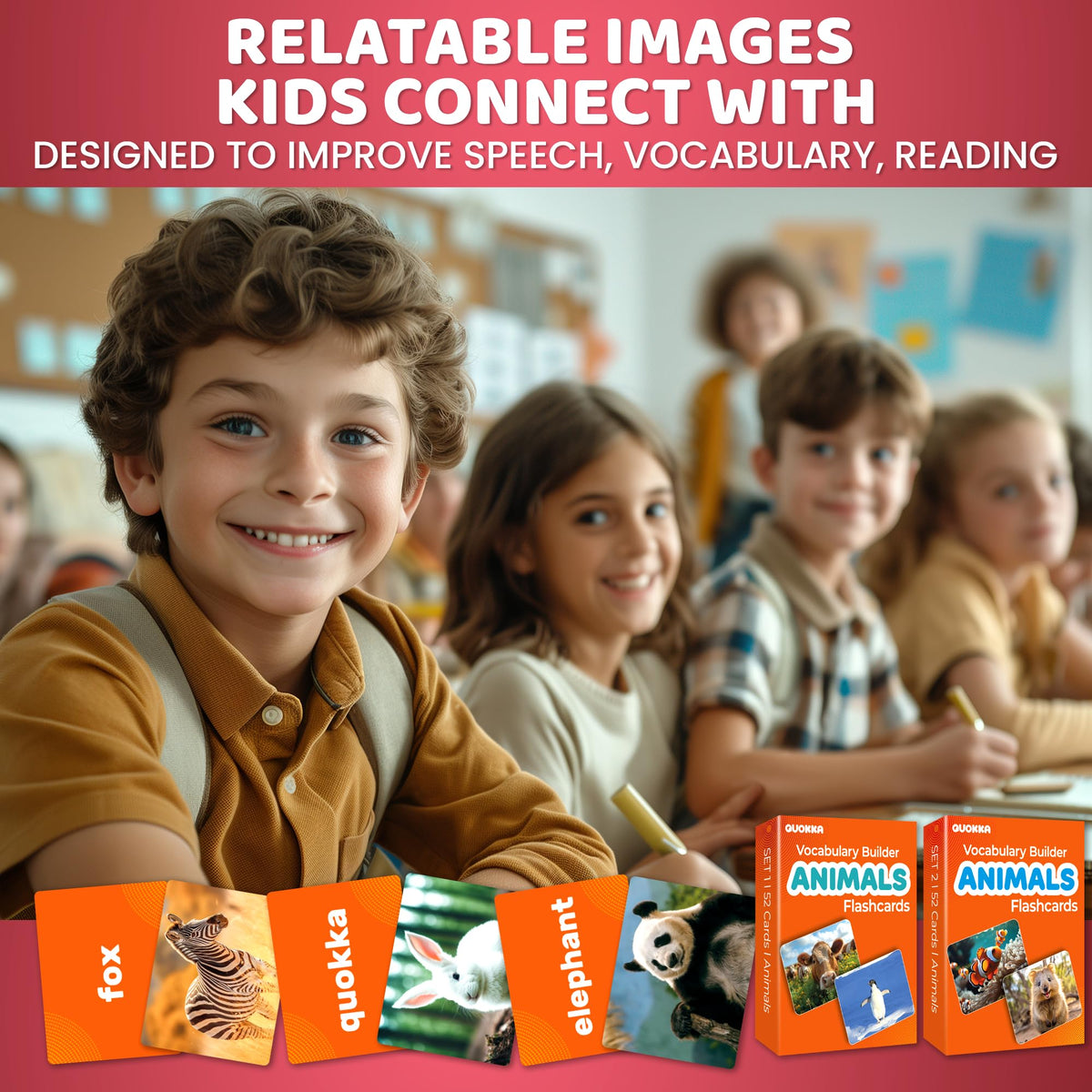 Vocabulary Builder Flash Cards for Kids Ages 4-8 — Speech Therapy Materials
