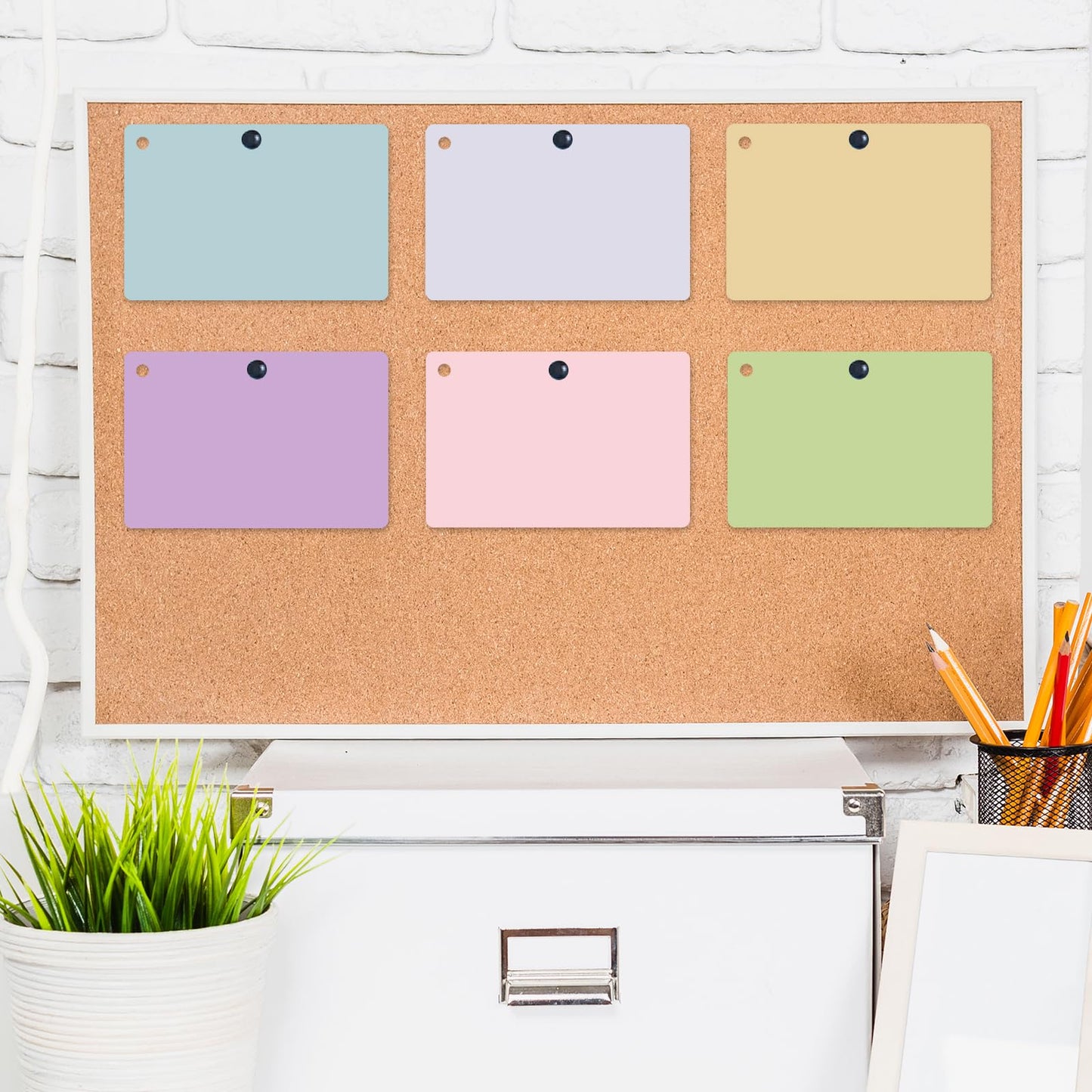 zmybcpack 6 Pack 4x6 Inches Blank Index Cards, Blank Flash Cards with Rings