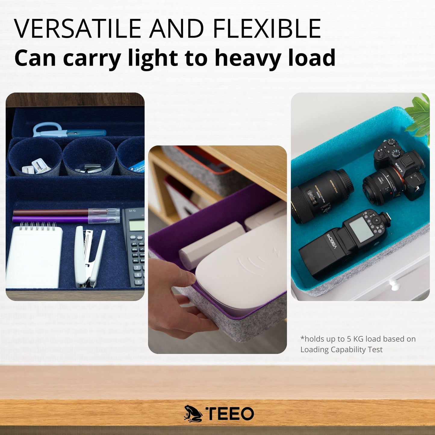Teeo - Organizer for Drawers - Desk Drawer Organizers and Storage - Make Up Draw Organizers