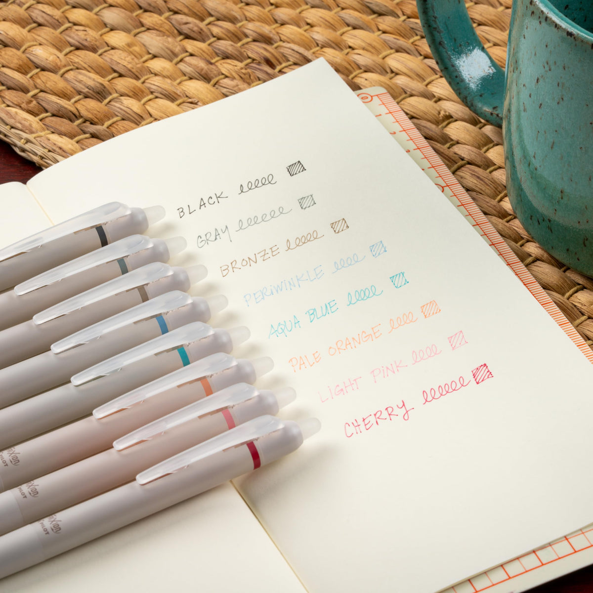 PILOT FriXion Waai Retractable & Refillable Erasable Gel Pens, Extra Fine Point 0.5 mm, Assorted