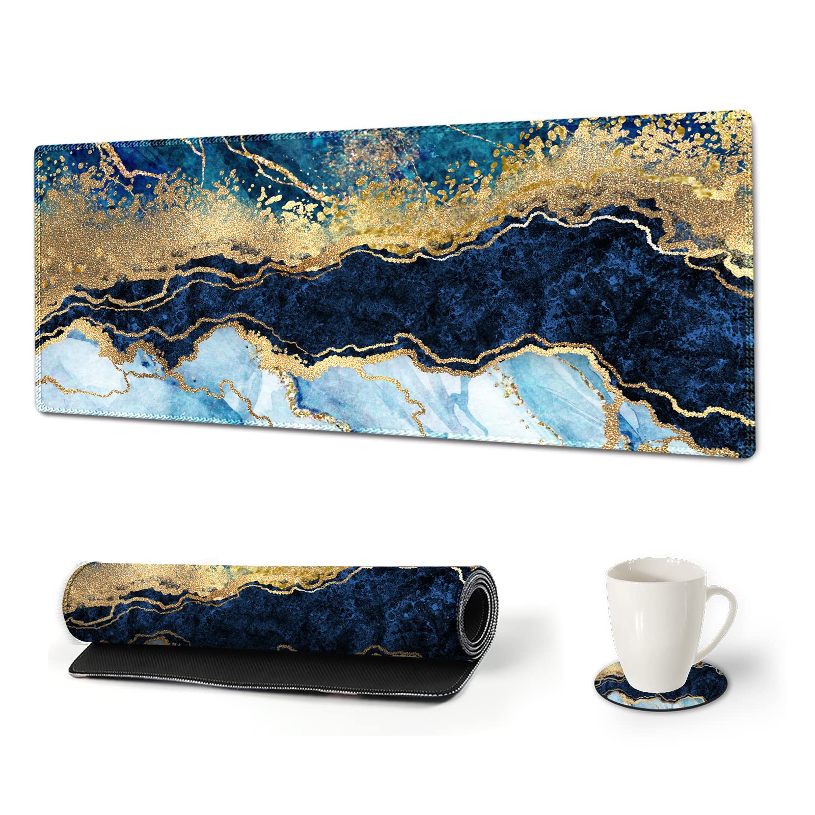 ArtSo Large Gaming Mouse Pad Extended Desk Pad XL Keyboard Mat Long Mousepad Decor Writing Pad