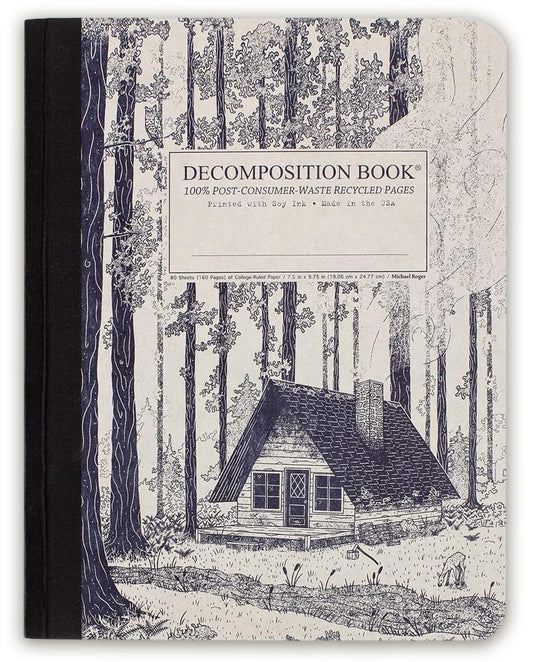 Decomposition Redwood Creek College Ruled Composition Notebook - 9.75 x 7.5 Journal with 160 Lined