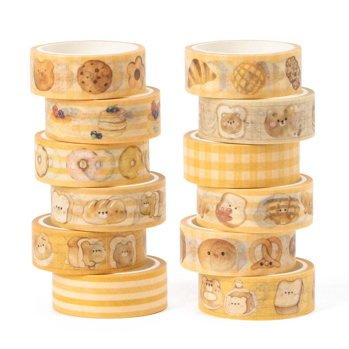 BkeeCten 12Rolls Bakery Bless Washi Tape DIY Crafts Self Adhesive Scrapbook