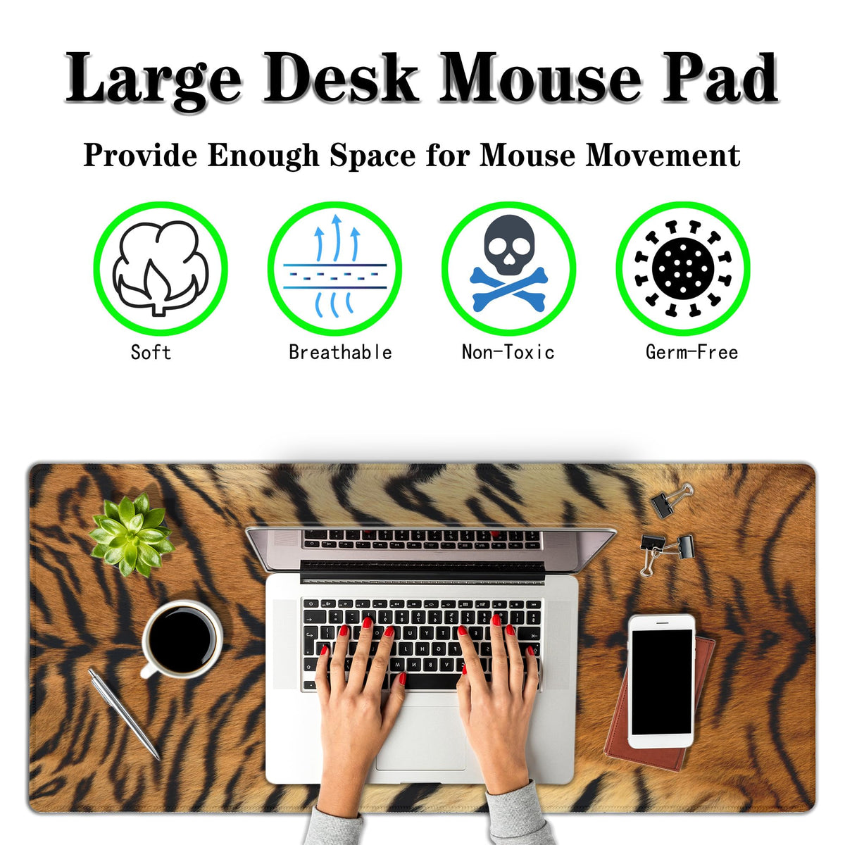 Samgula Large Mouse Pad Yellow Desk Pads Gaming Mouse Pads Keyboard Pads Extra Large Gaming Mouse