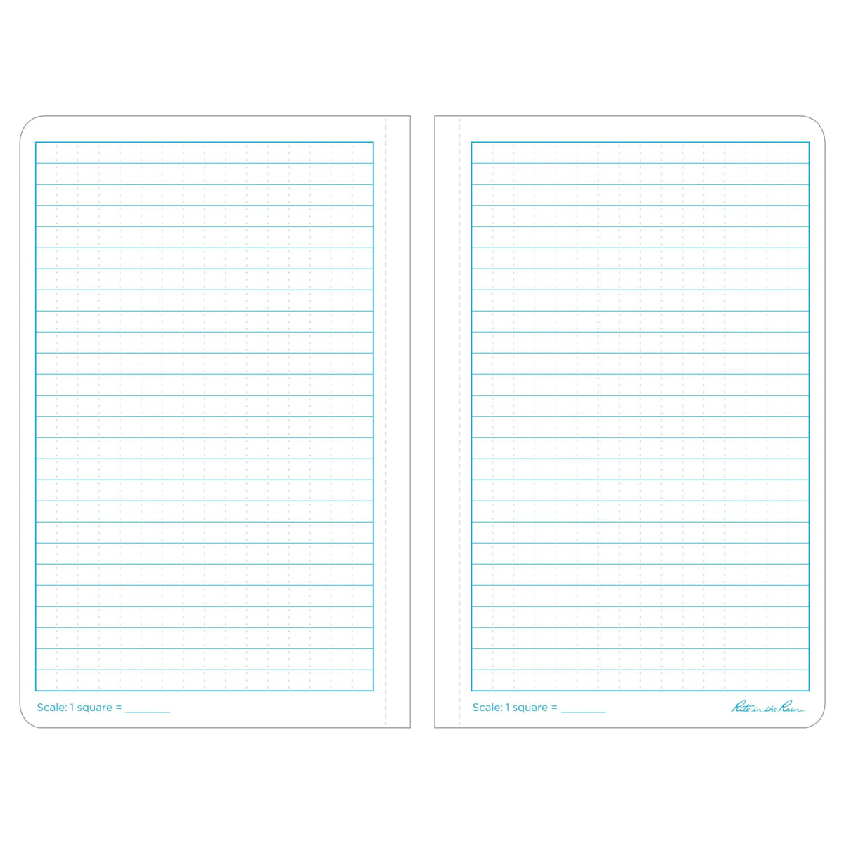 Rite in the Rain Weatherproof Soft Cover Notebook, 4.625" x 7.25", Yellow Cover, Universal Pattern