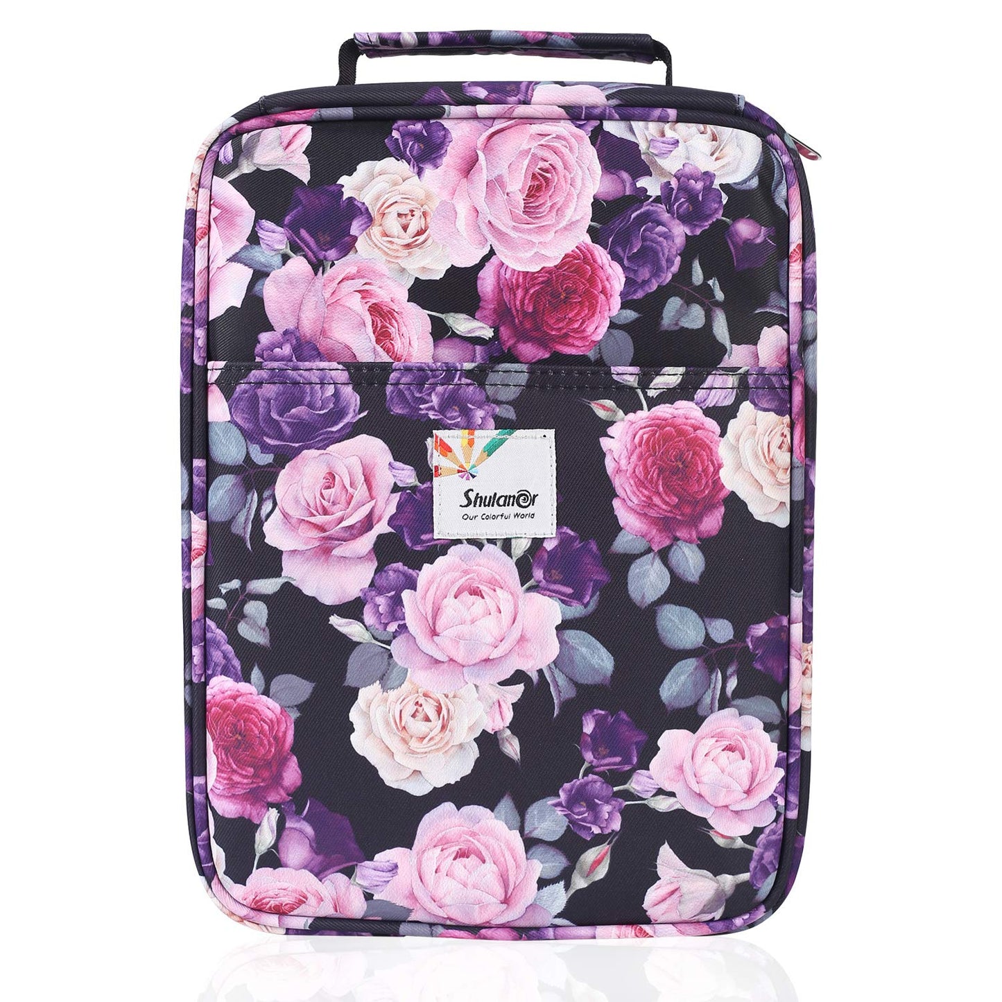 Shulaner Pencil Case Slot Holds 270 to 274 Colored Pencils or 180 to184 Color Gel Pens with Zipper