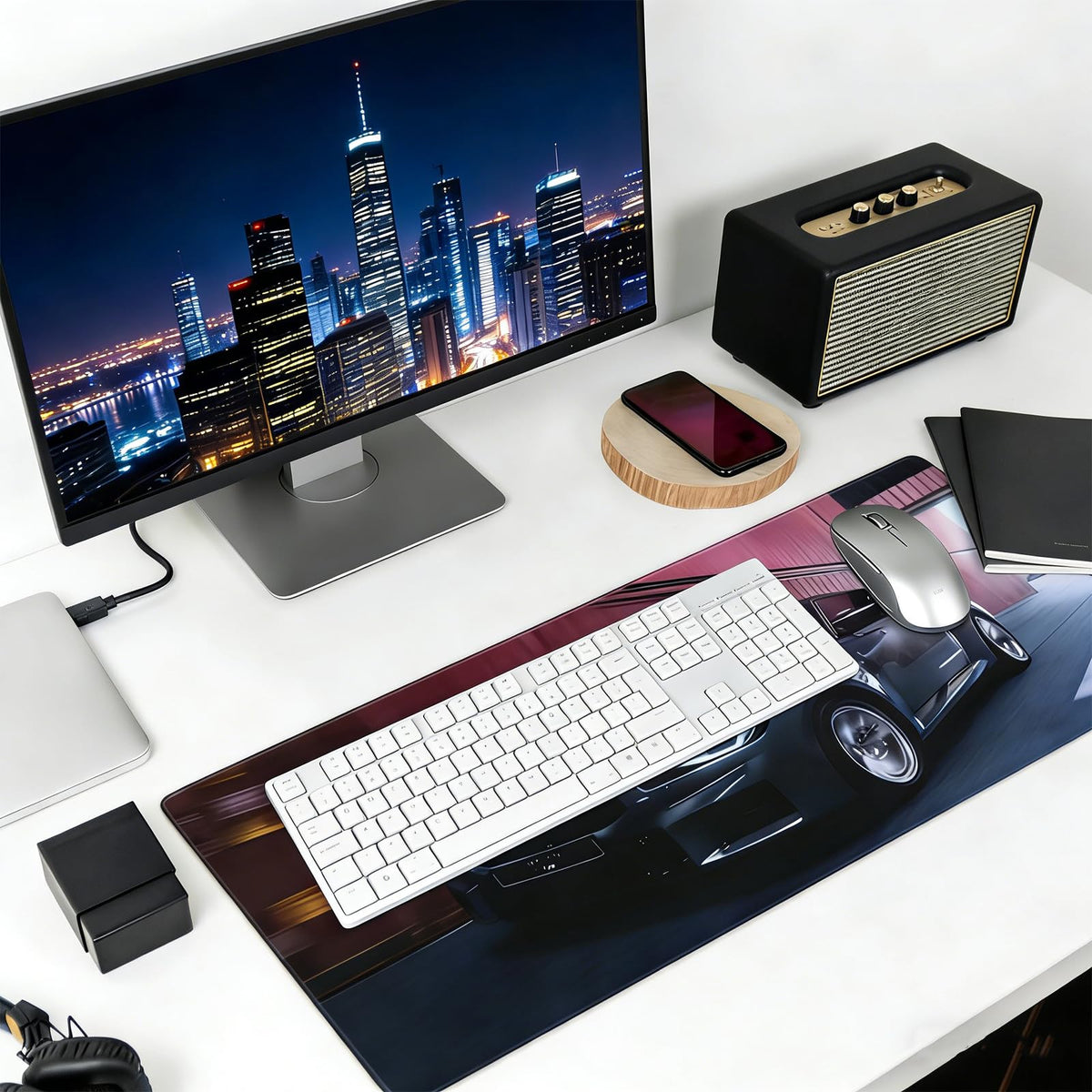 Custom Mouse Pad with Photo Text Personalized Non-Slip Mouse Pad for Desk