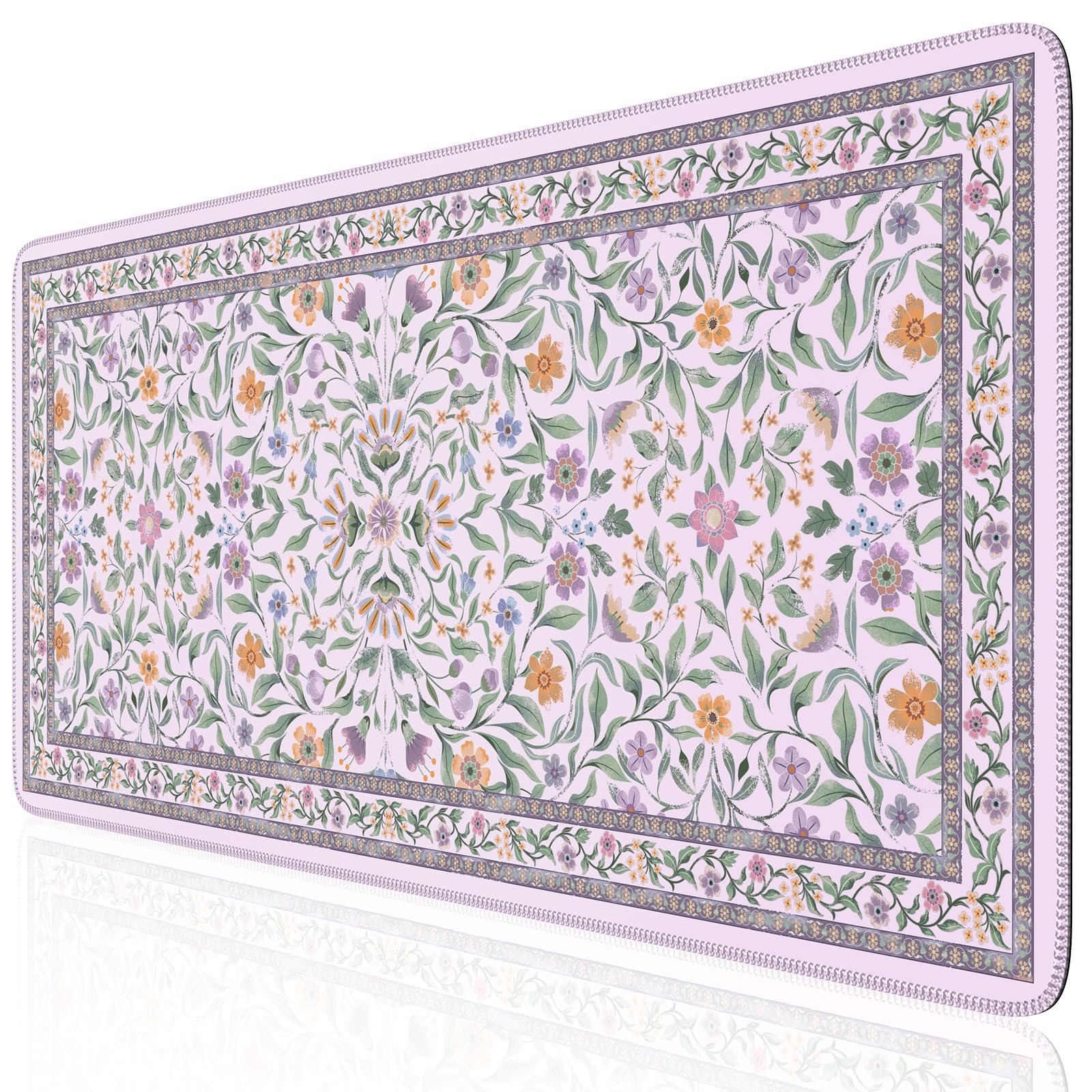 iLeadon Desk Mat for Desktop, Purple Mouse Pad for Keyboard
