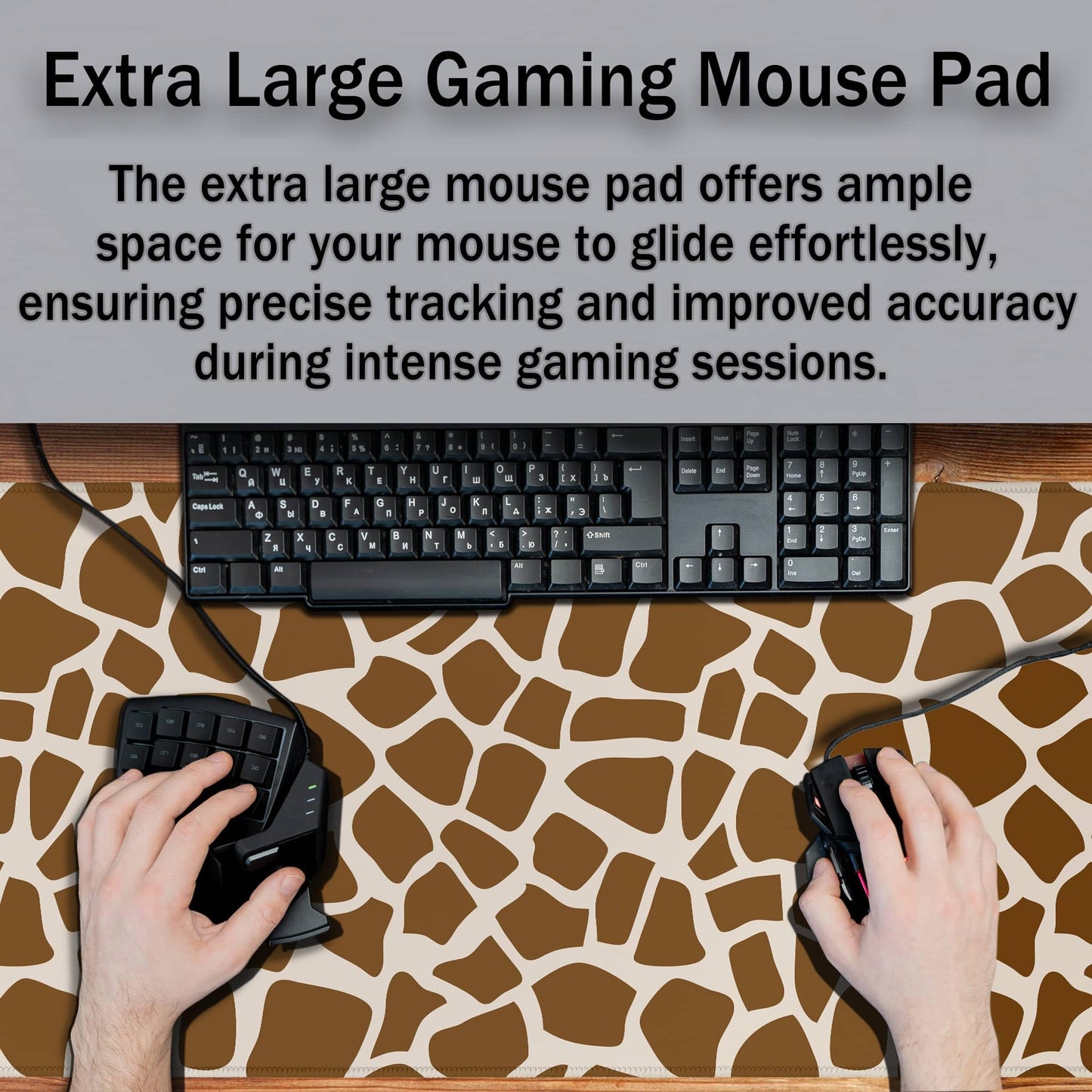 Samgula Office Desk Mat Yellow, Large Mouse Pads Gaming, Waterproof Non-Slip Rubber Base, 35.4" X